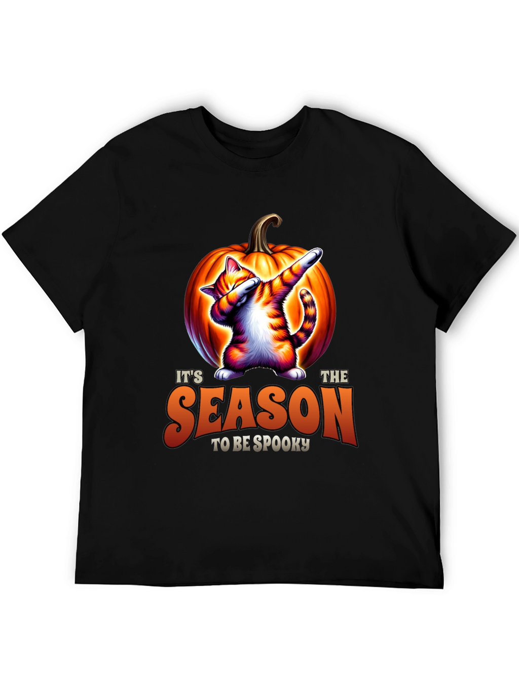 Spooky Season Cat Dab Halloween T-Shirt