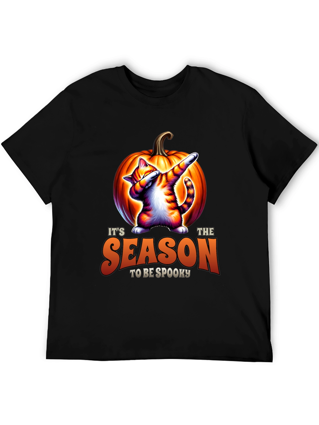 Spooky Season Cat Dab Halloween T-Shirt