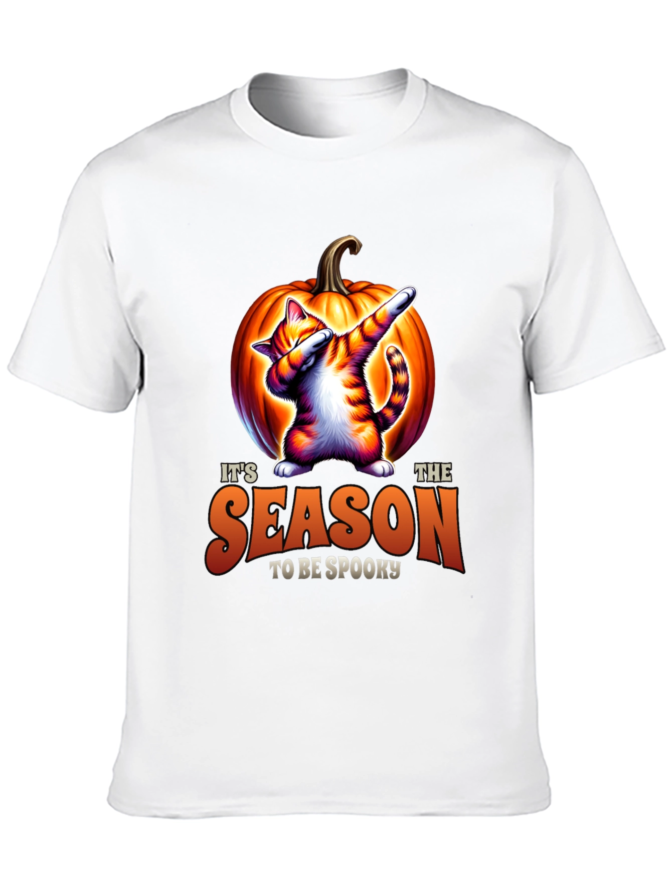 Spooky Season Cat Dab Halloween T-Shirt