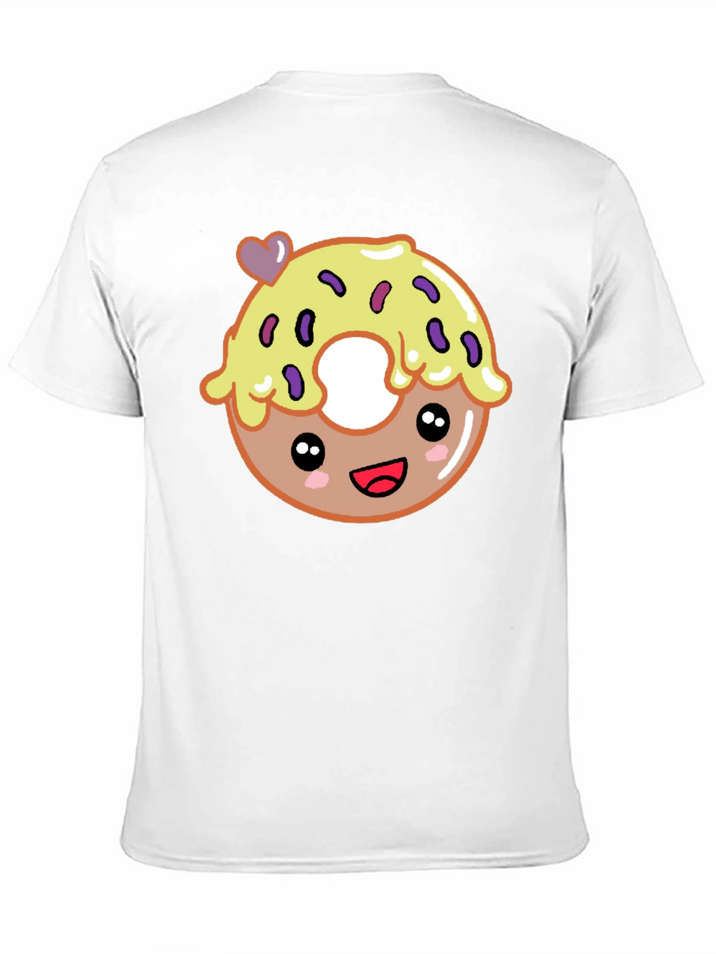 Cute Donut Graphic Tee - Unisex Black T-Shirt