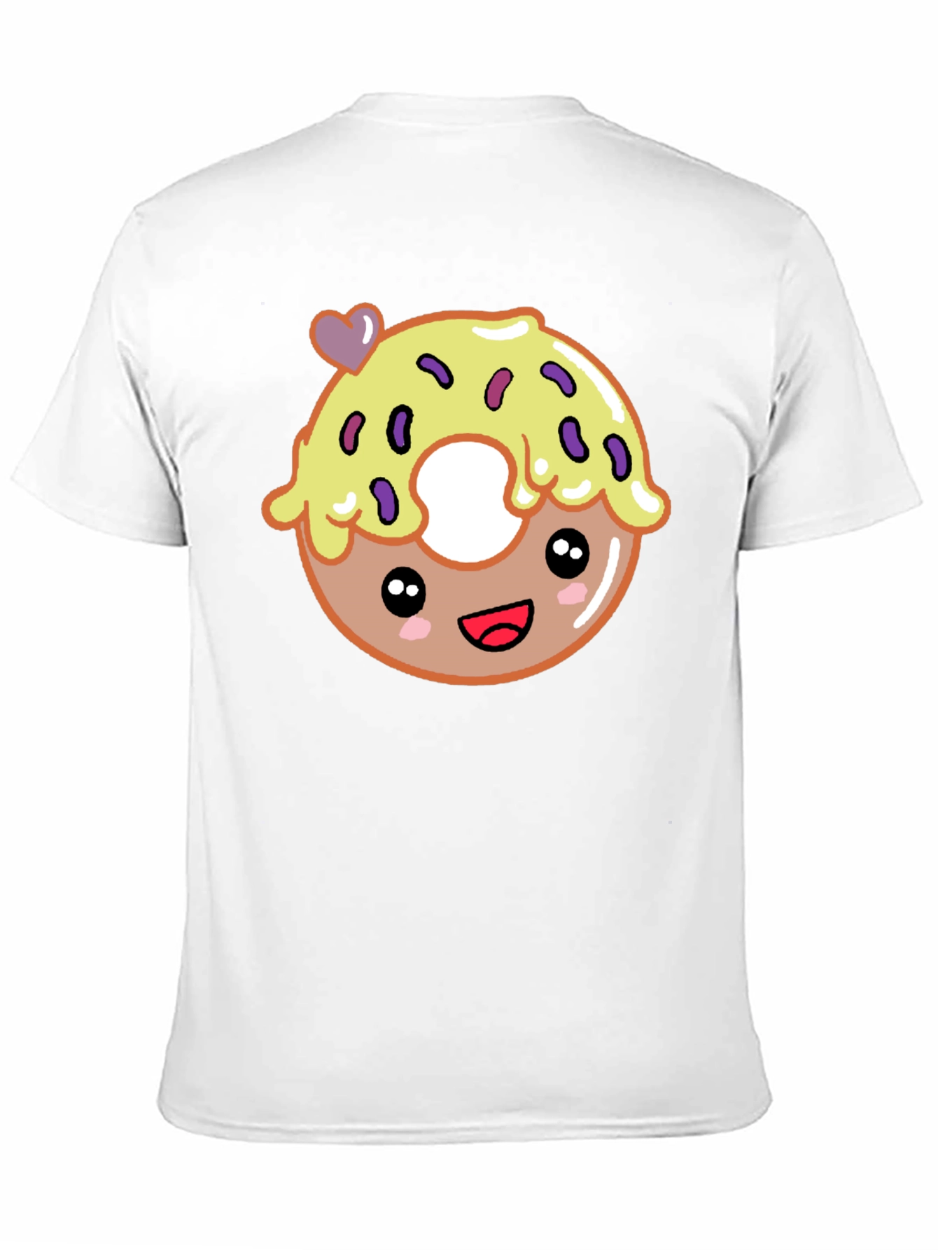 Cute Donut Graphic Tee - Unisex Black T-Shirt