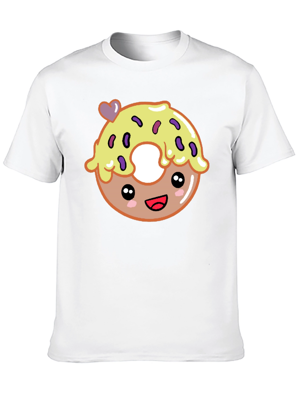 Cute Donut Graphic Tee - Unisex Black T-Shirt