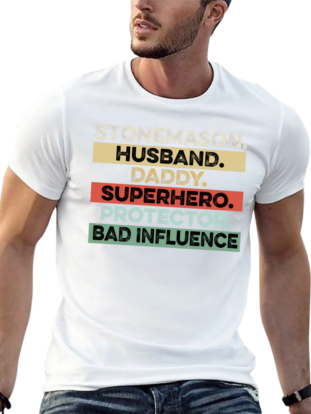 Stonemason Hero Graphic T-Shirt