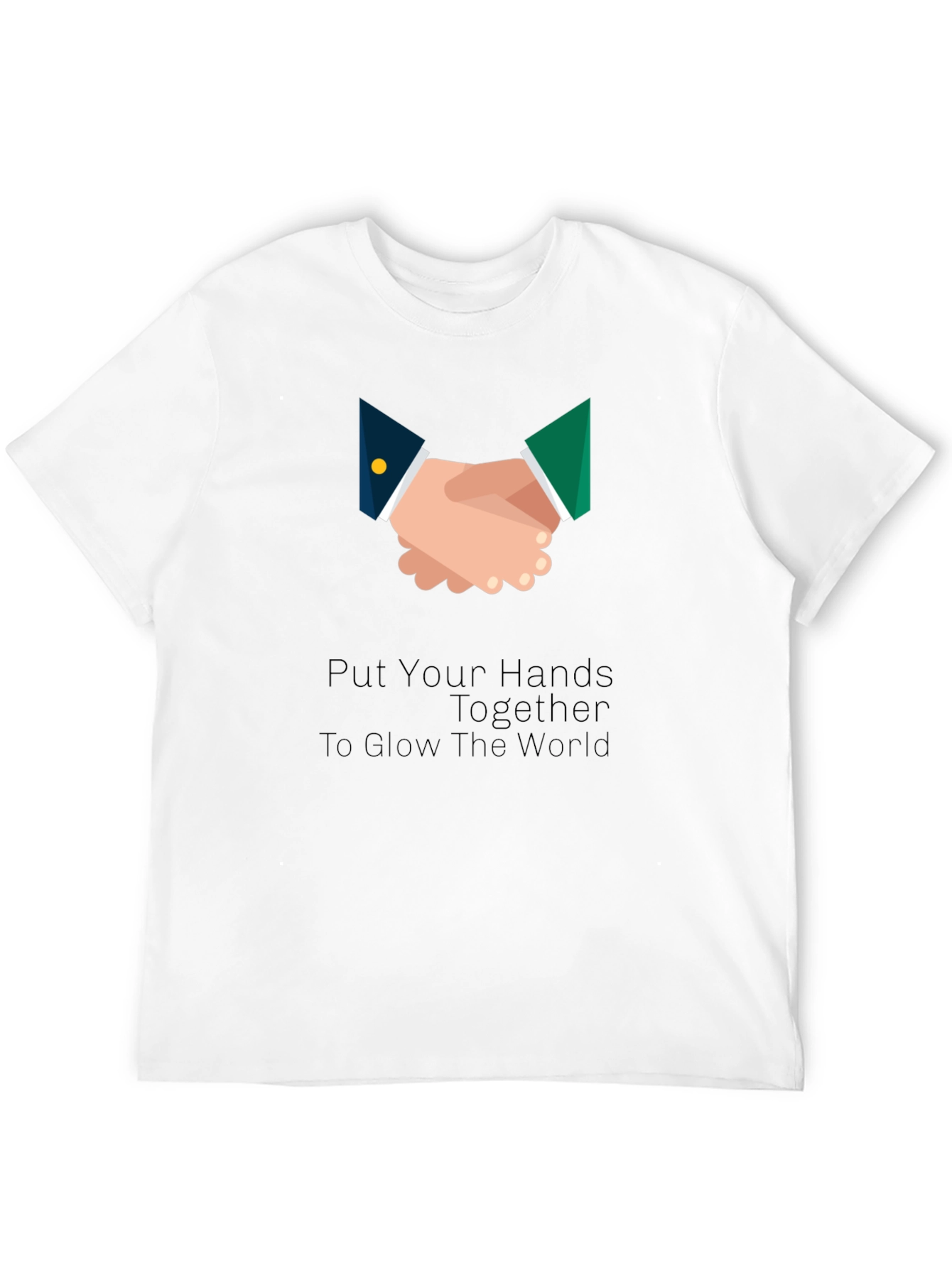 Hands Together Graphic Tee - Unisex Black T-Shirt
