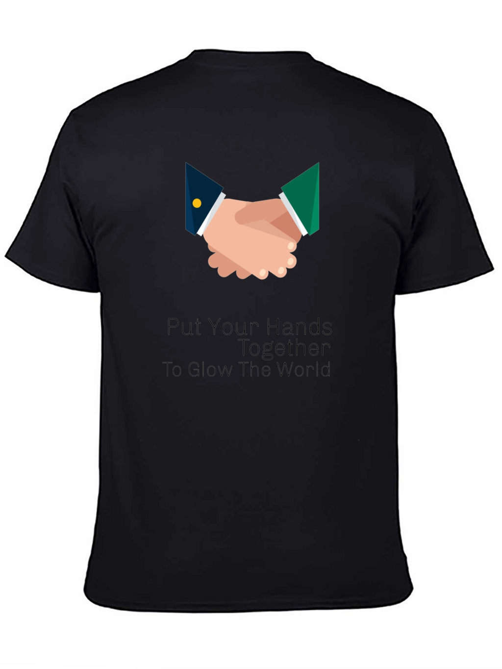 Hands Together Graphic Tee - Unisex Black T-Shirt