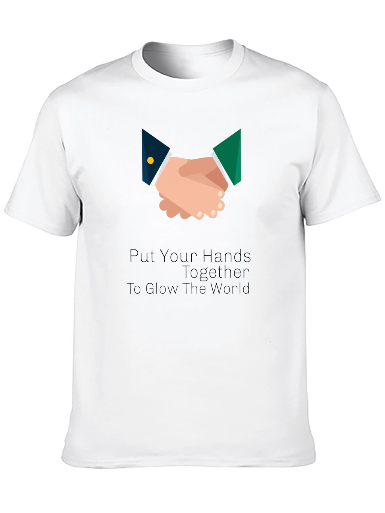 Hands Together Graphic Tee - Unisex Black T-Shirt