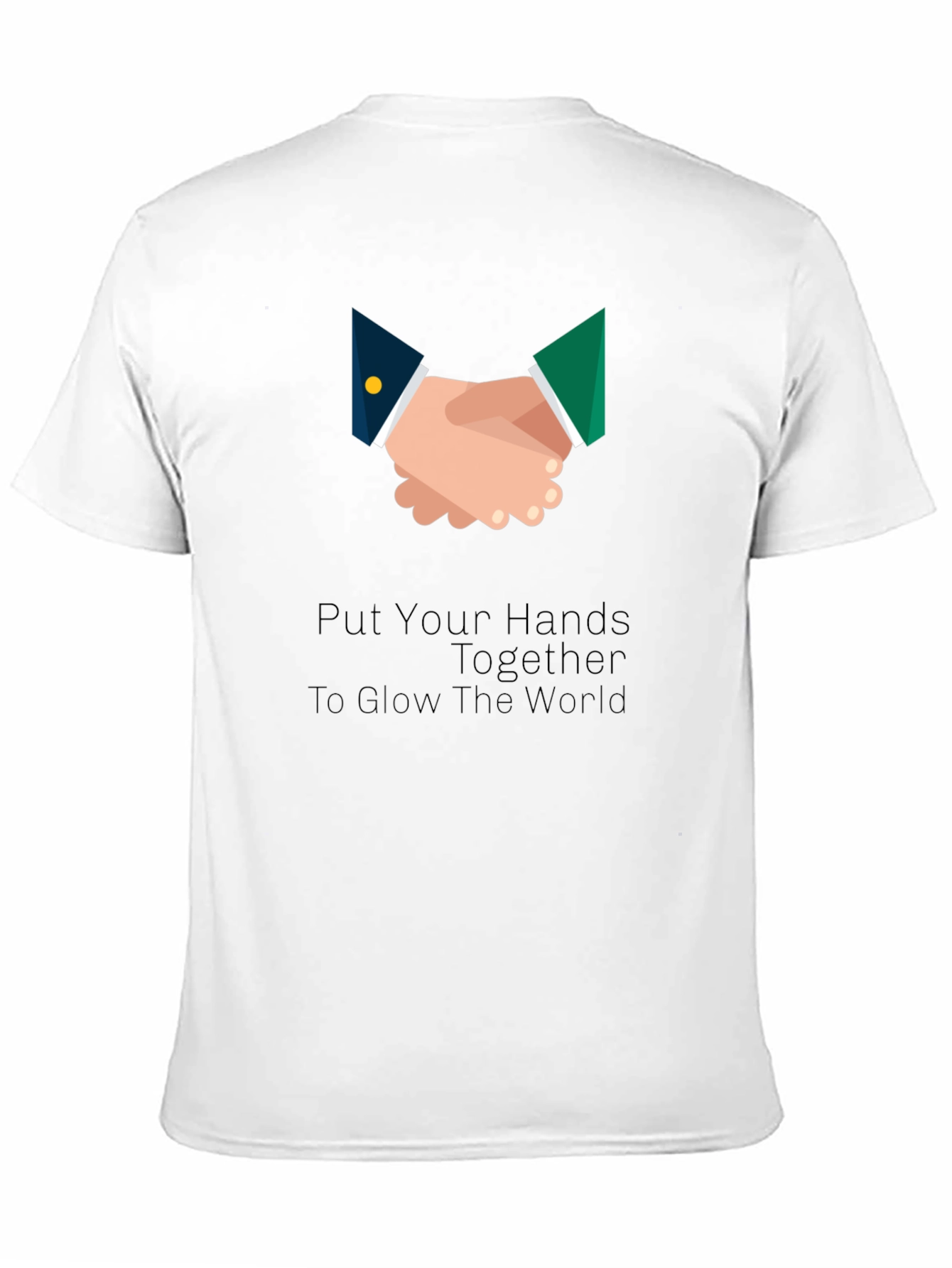 Hands Together Graphic Tee - Unisex Black T-Shirt