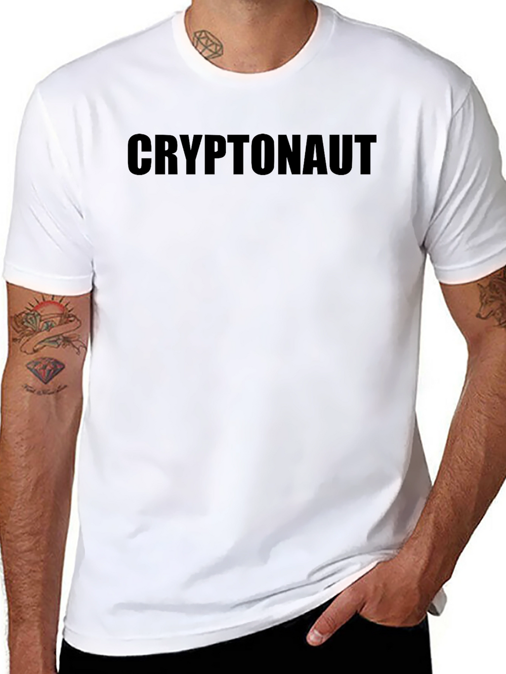 Cryptonaut Black T-Shirt | Cool Crypto Design