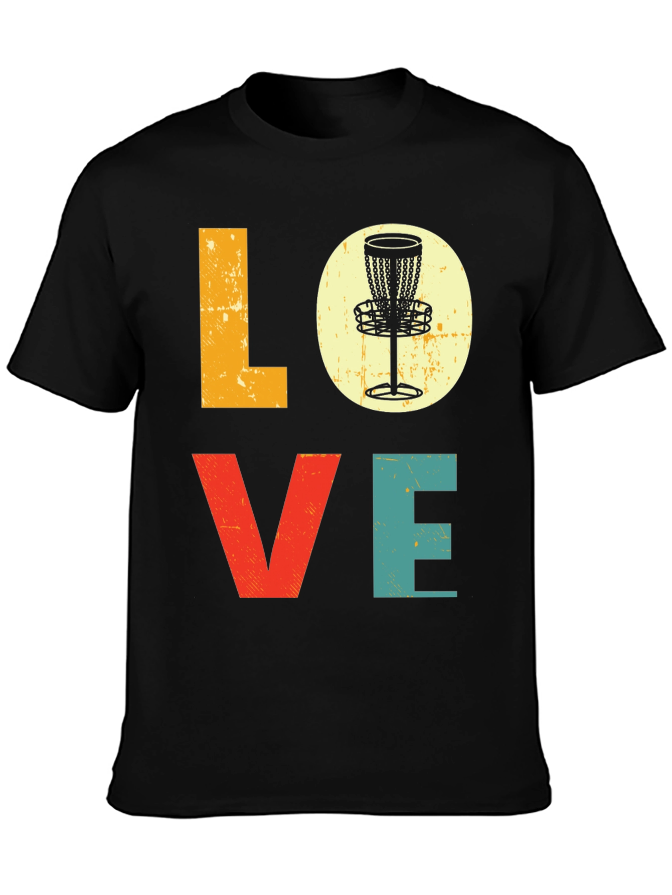 Love Disc Golf T-Shirt - Retro Style