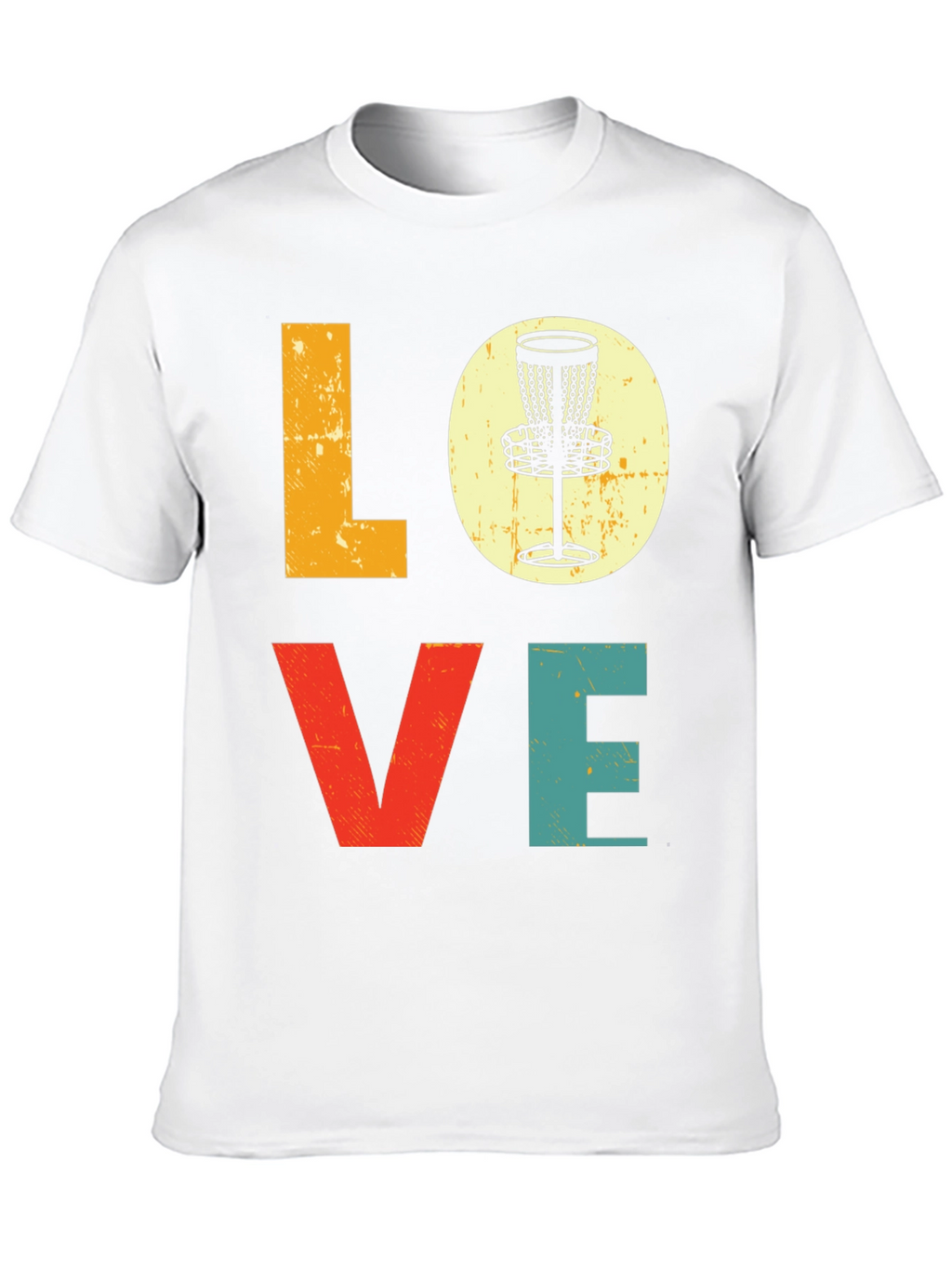 Love Disc Golf T-Shirt - Retro Style
