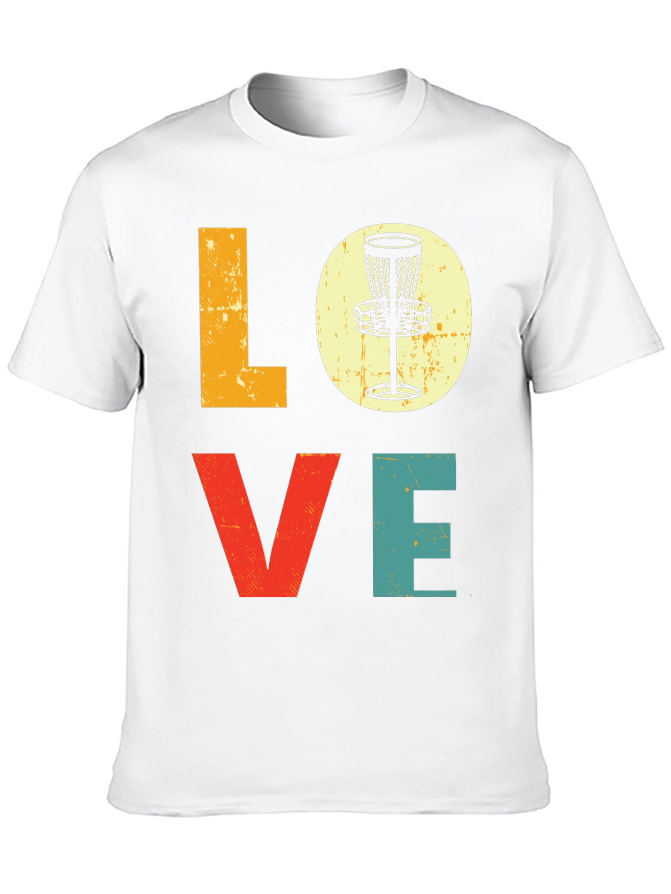 Love Disc Golf T-Shirt - Retro Style