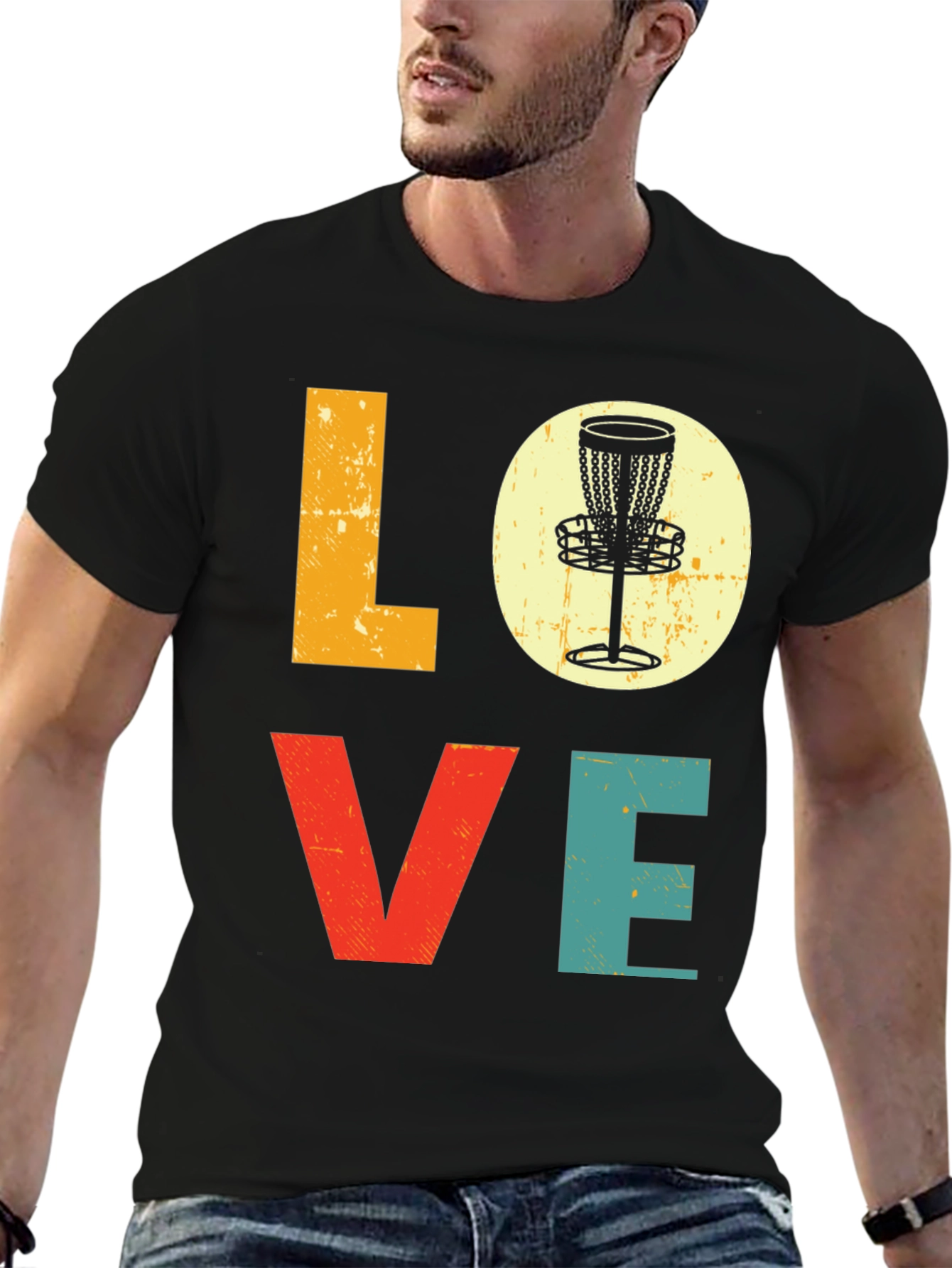 Love Disc Golf T-Shirt - Retro Style