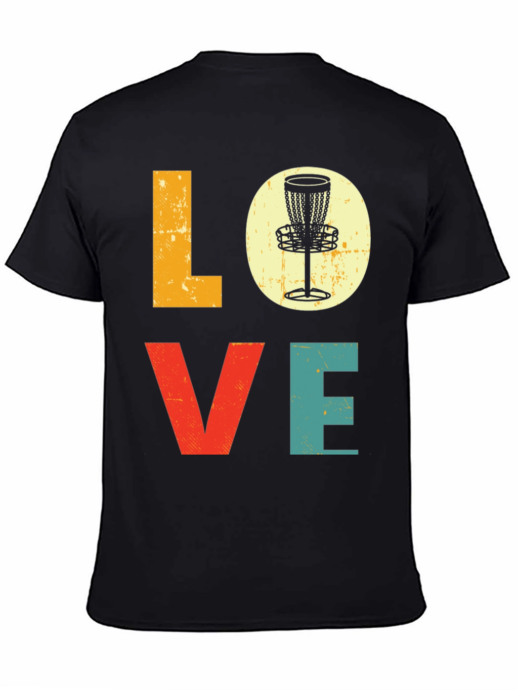 Love Disc Golf T-Shirt - Retro Style