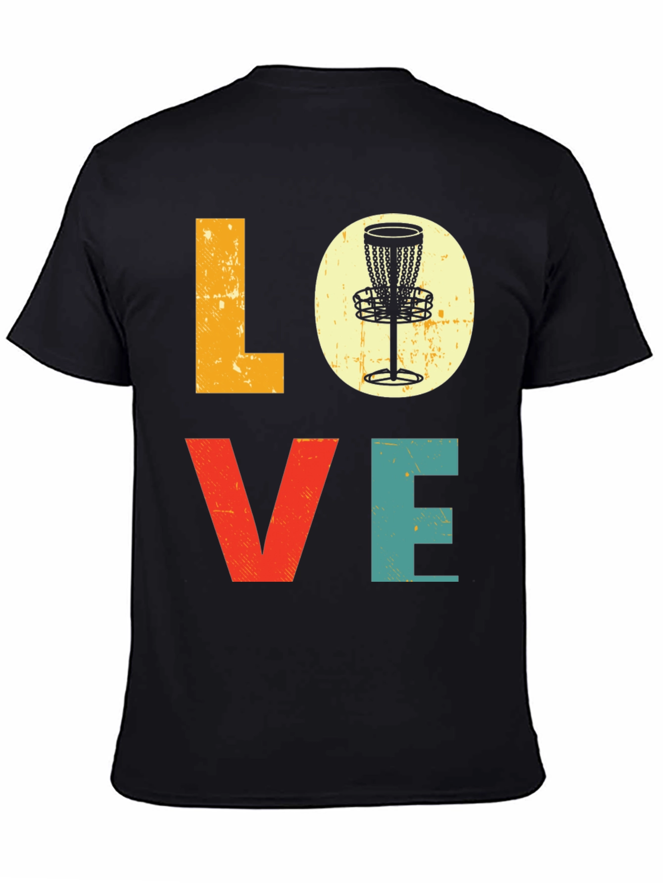 Love Disc Golf T-Shirt - Retro Style