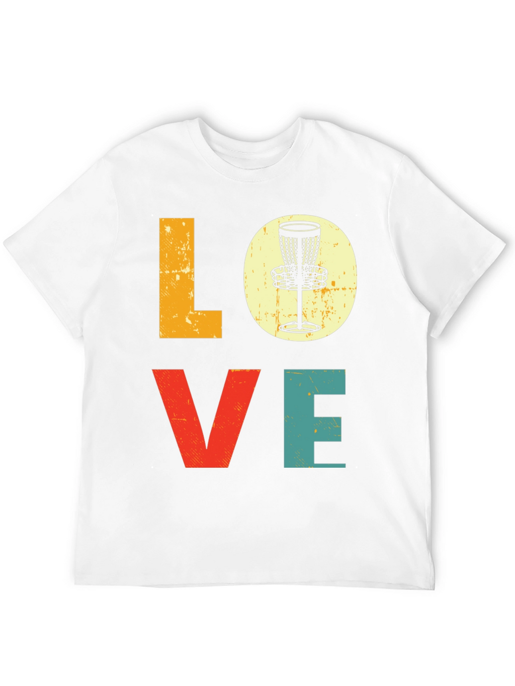 Love Disc Golf T-Shirt - Retro Style