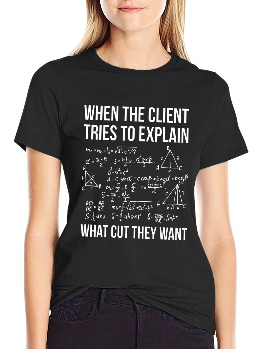 Math Humor T-Shirt - Client Cut Equations