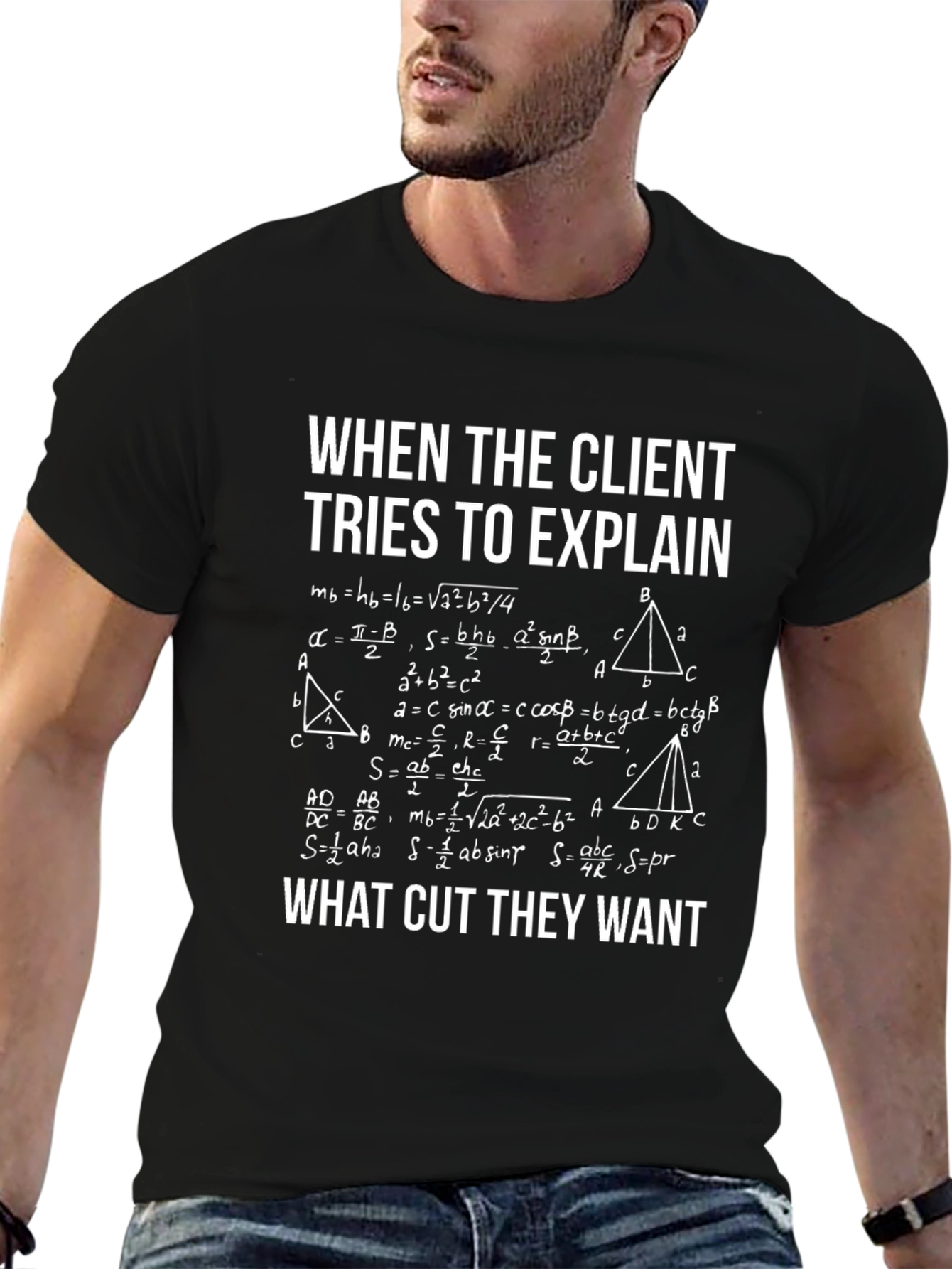 Math Humor T-Shirt - Client Cut Equations