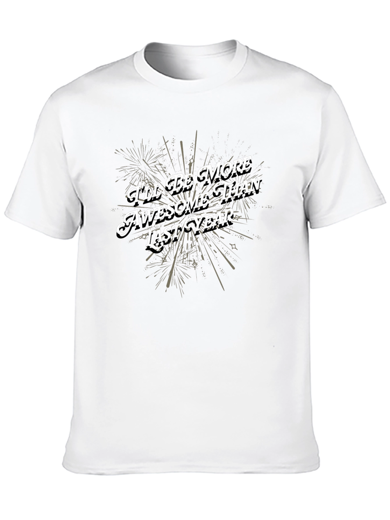 Awesome Than Last Year Black Graphic Tee