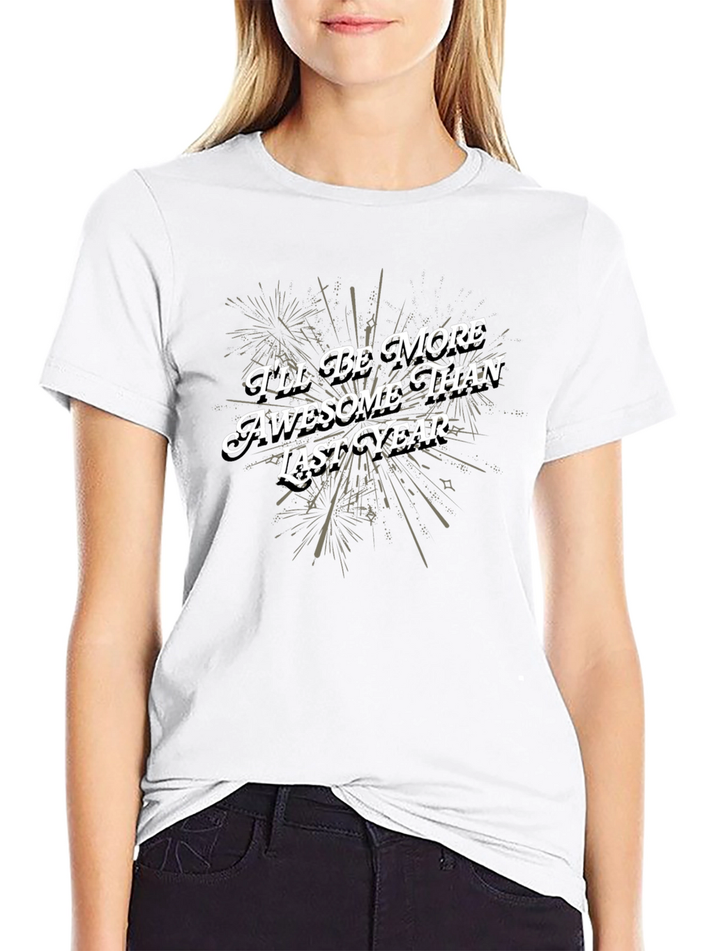 Awesome Than Last Year Black Graphic Tee