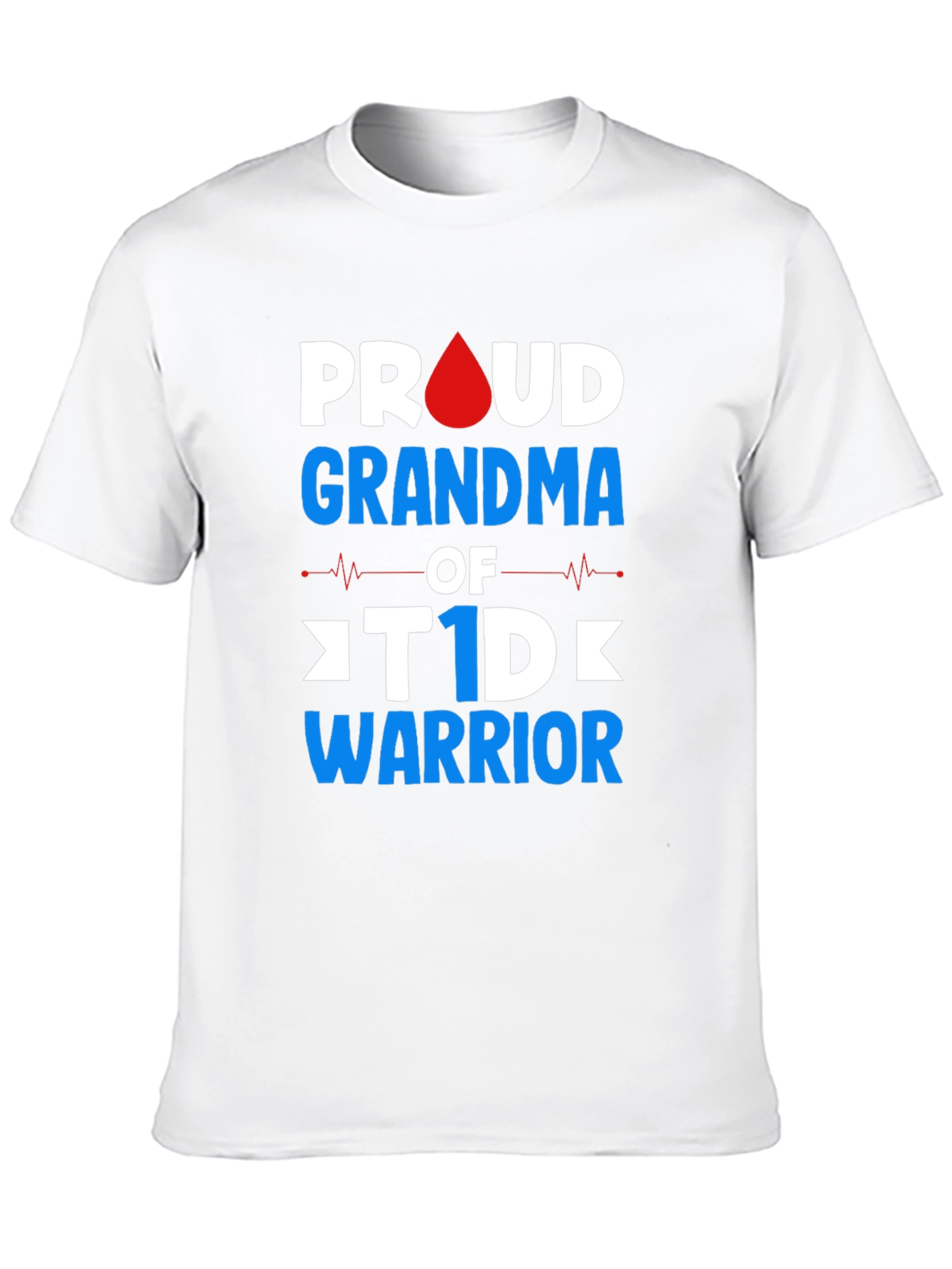 Proud Grandma of T1D Warrior T-Shirt