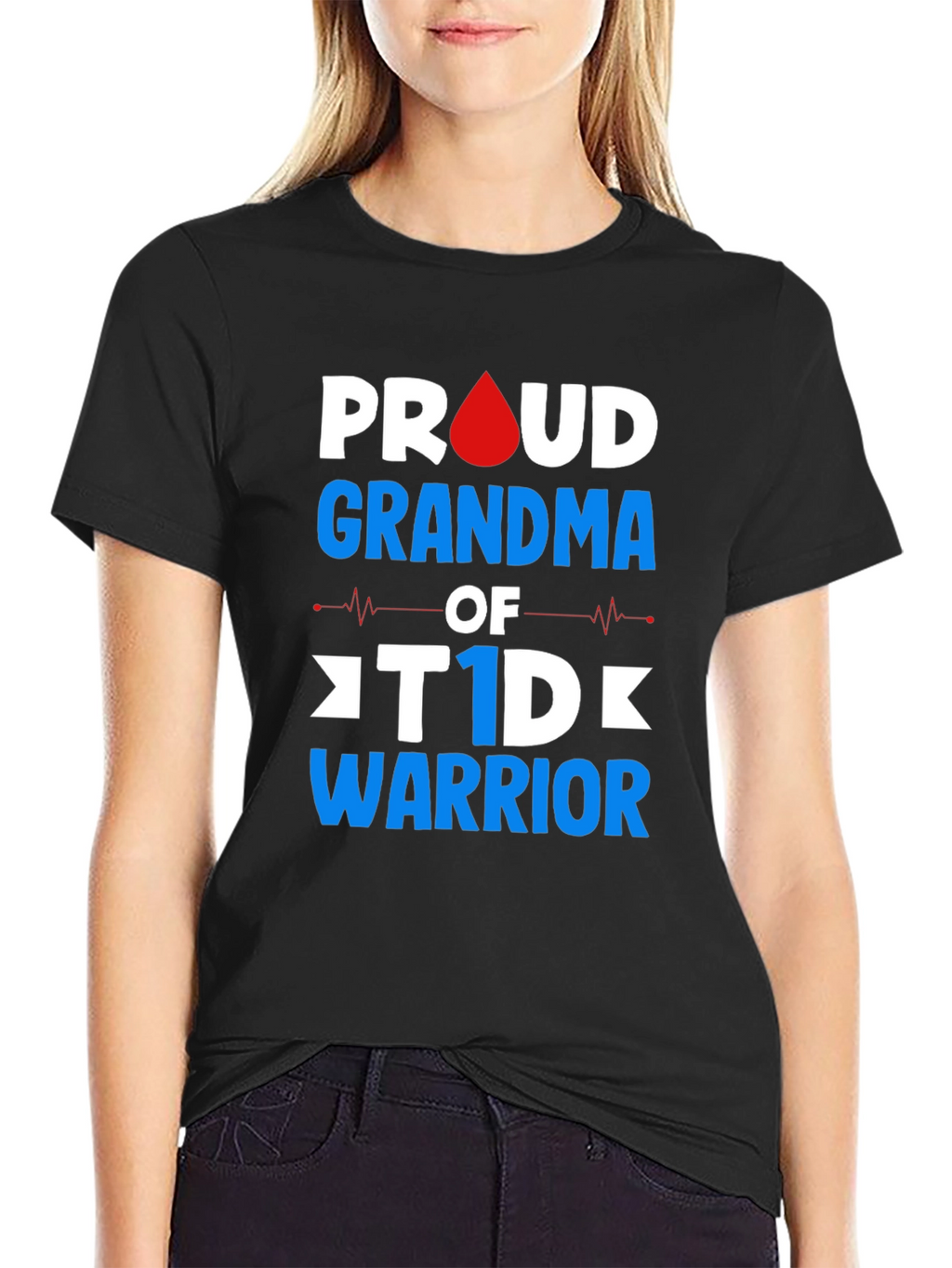 Proud Grandma of T1D Warrior T-Shirt