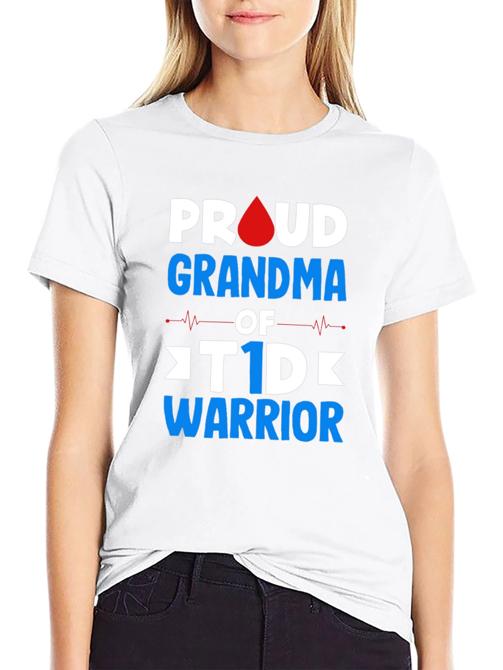 Proud Grandma of T1D Warrior T-Shirt