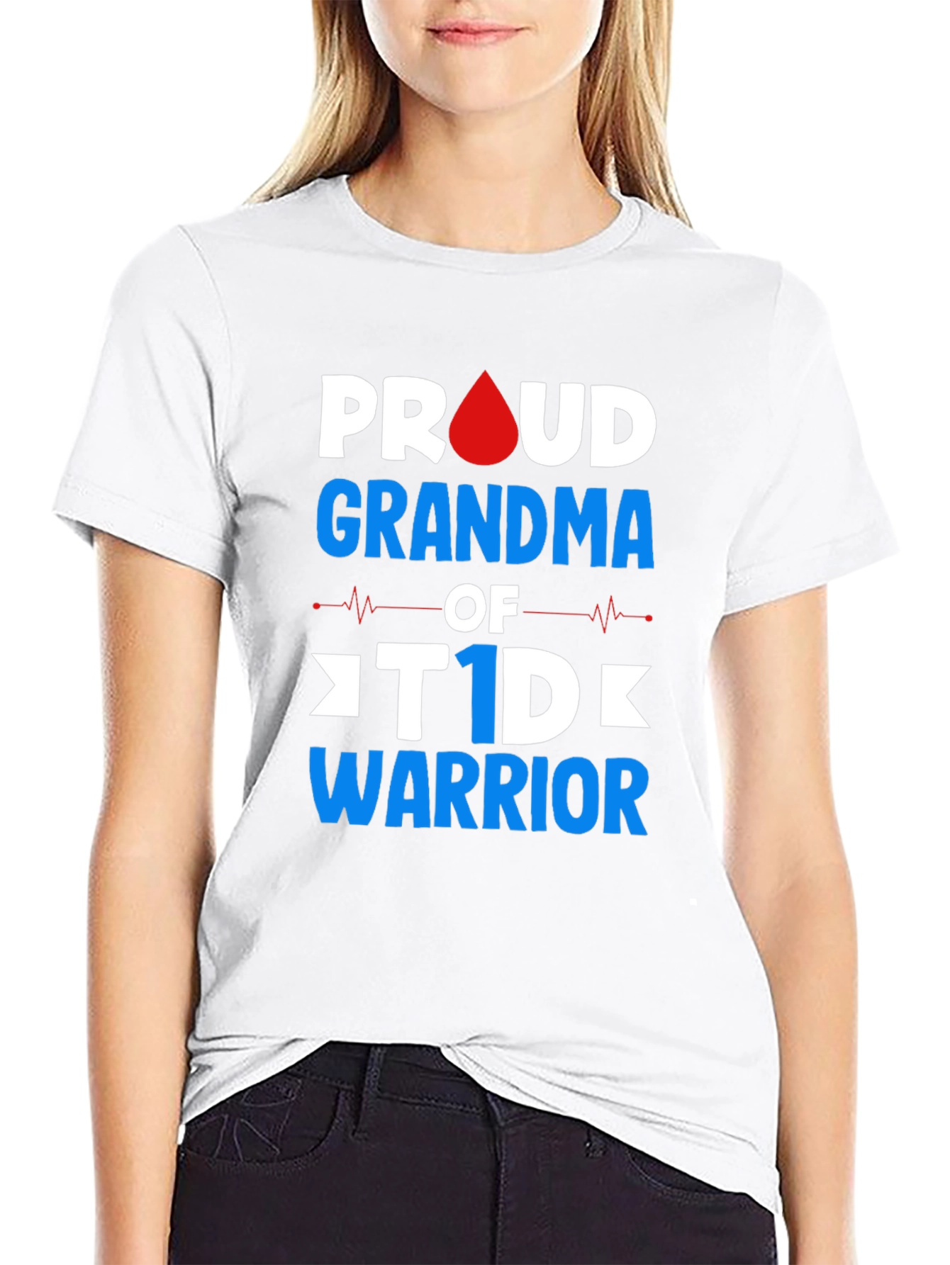 Proud Grandma of T1D Warrior T-Shirt