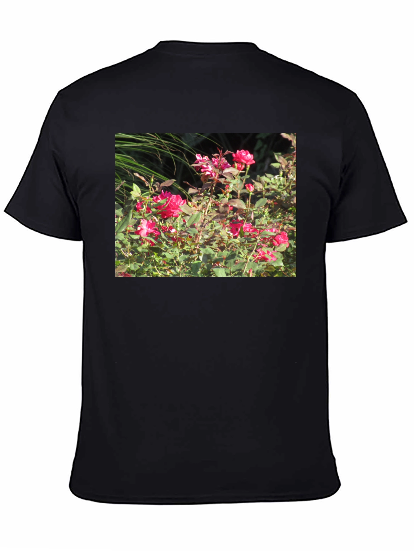 Floral Rose Garden Graphic Tee - Soft Cotton Blend