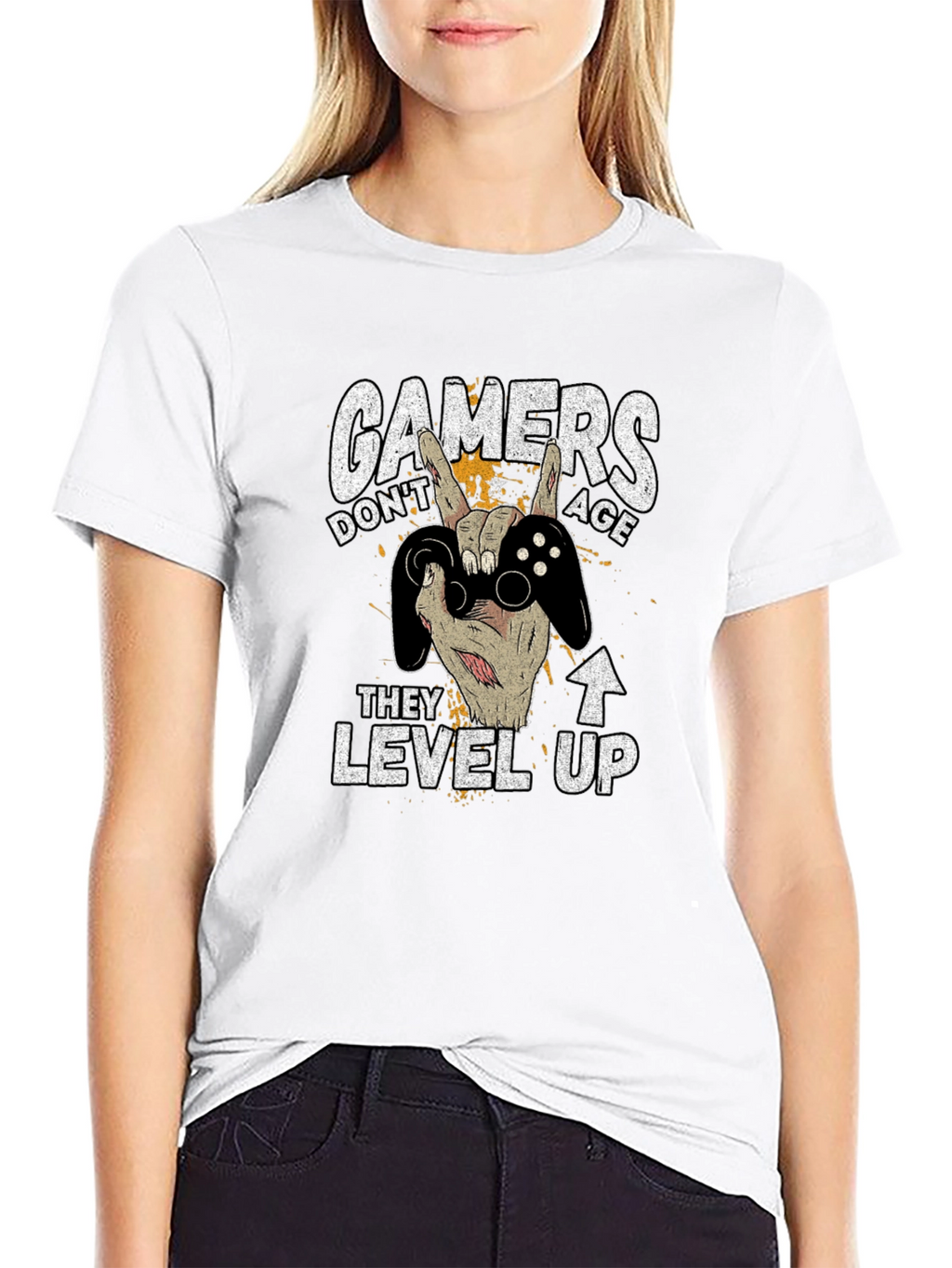 Gamers Dont Age T-Shirt - Level Up