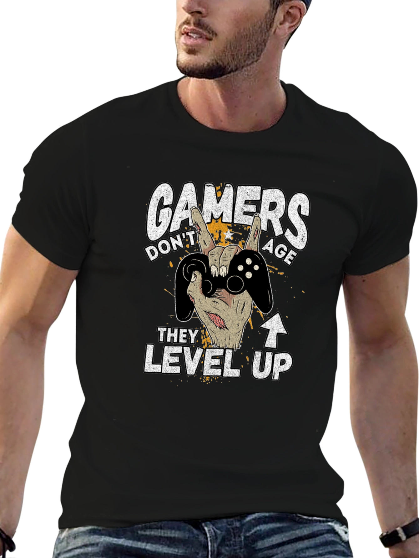 Gamers Dont Age T-Shirt - Level Up