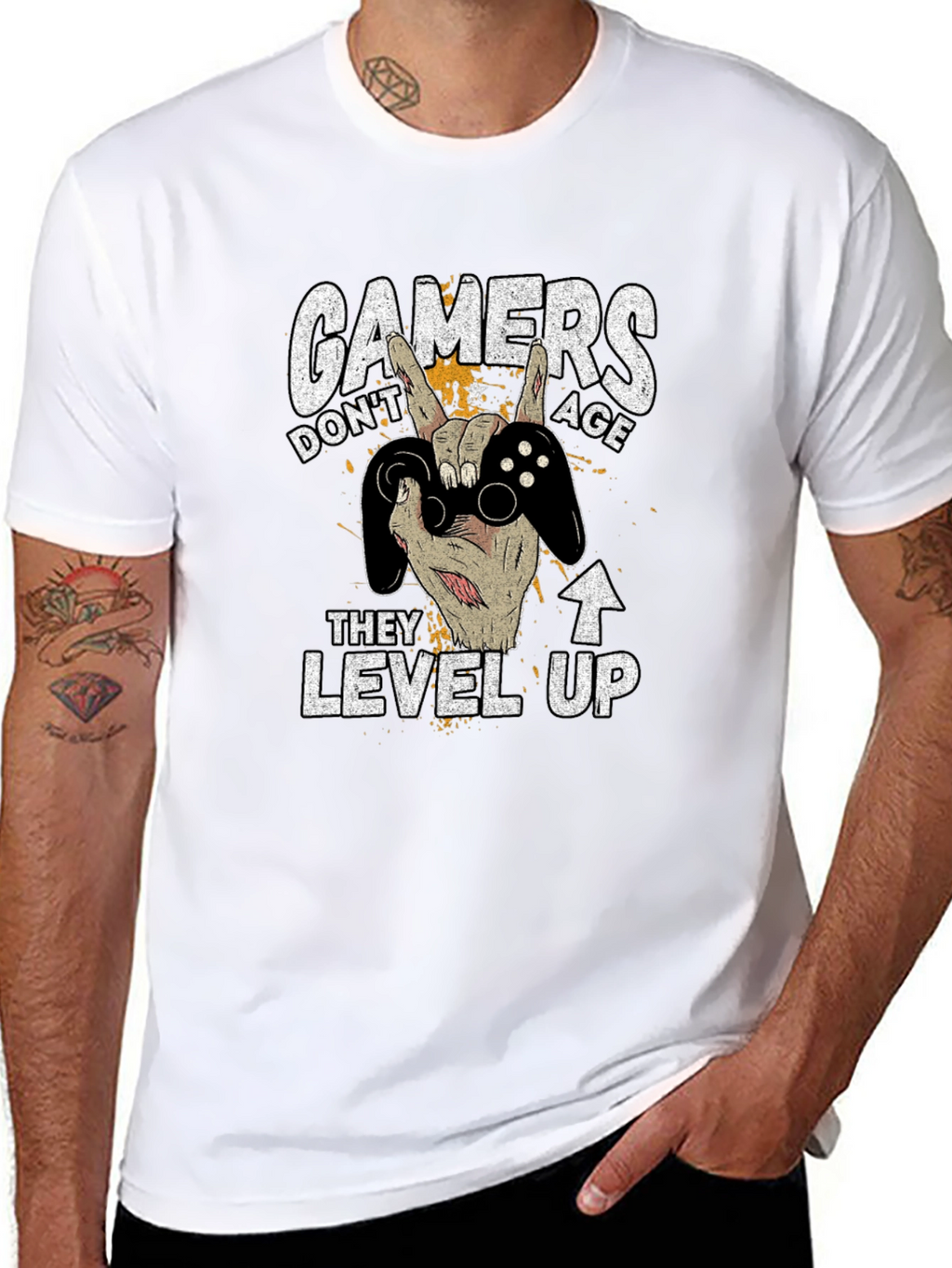 Gamers Dont Age T-Shirt - Level Up