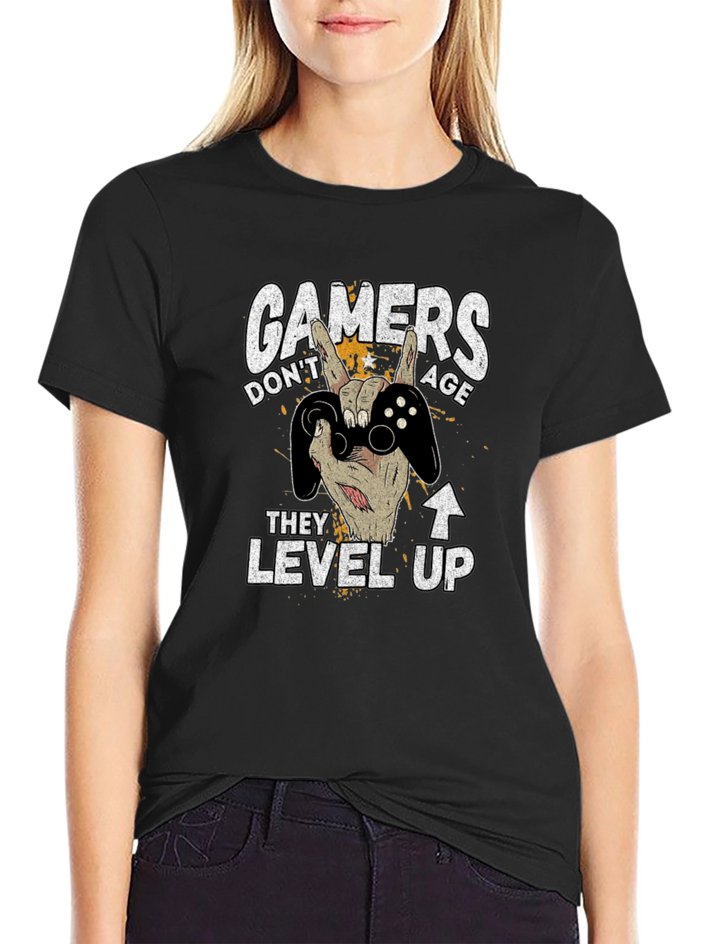 Gamers Dont Age T-Shirt - Level Up