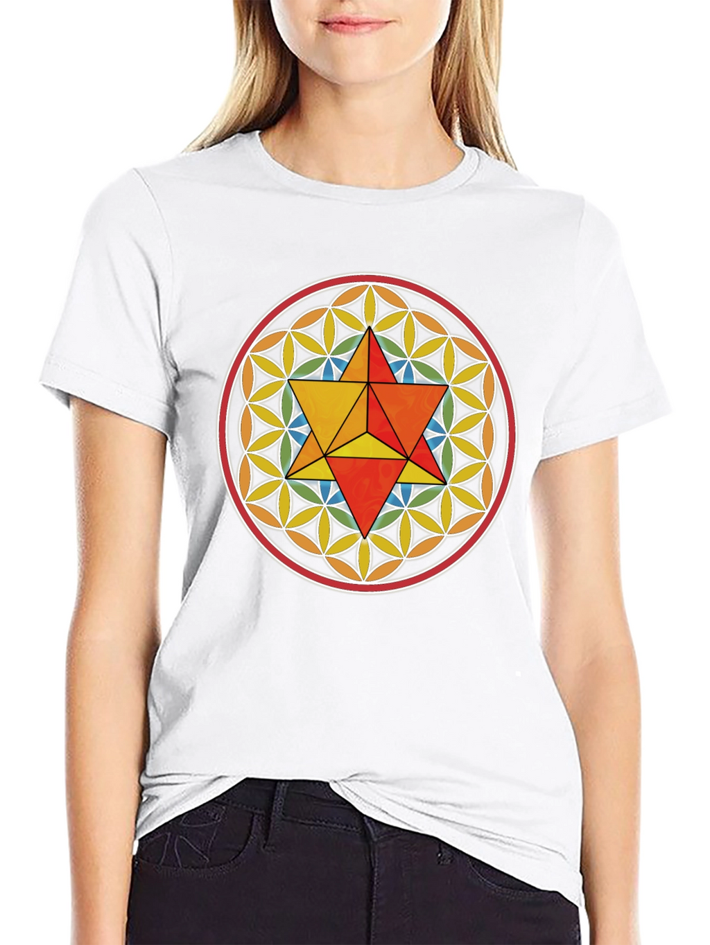 Merkaba Flower of Life Graphic Tee