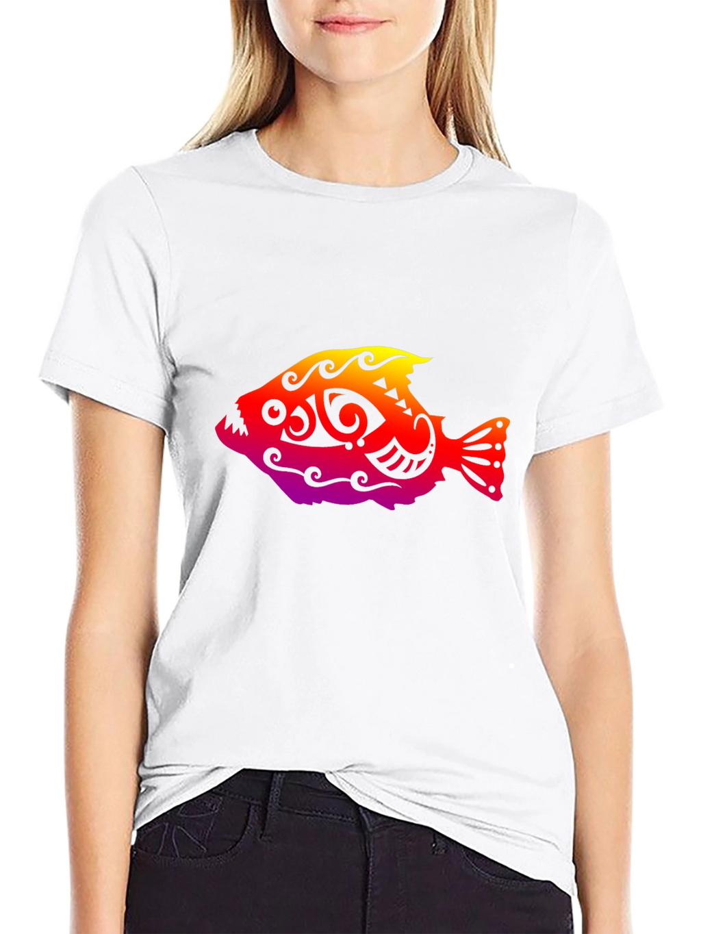 Tribal Fish Graphic Tee