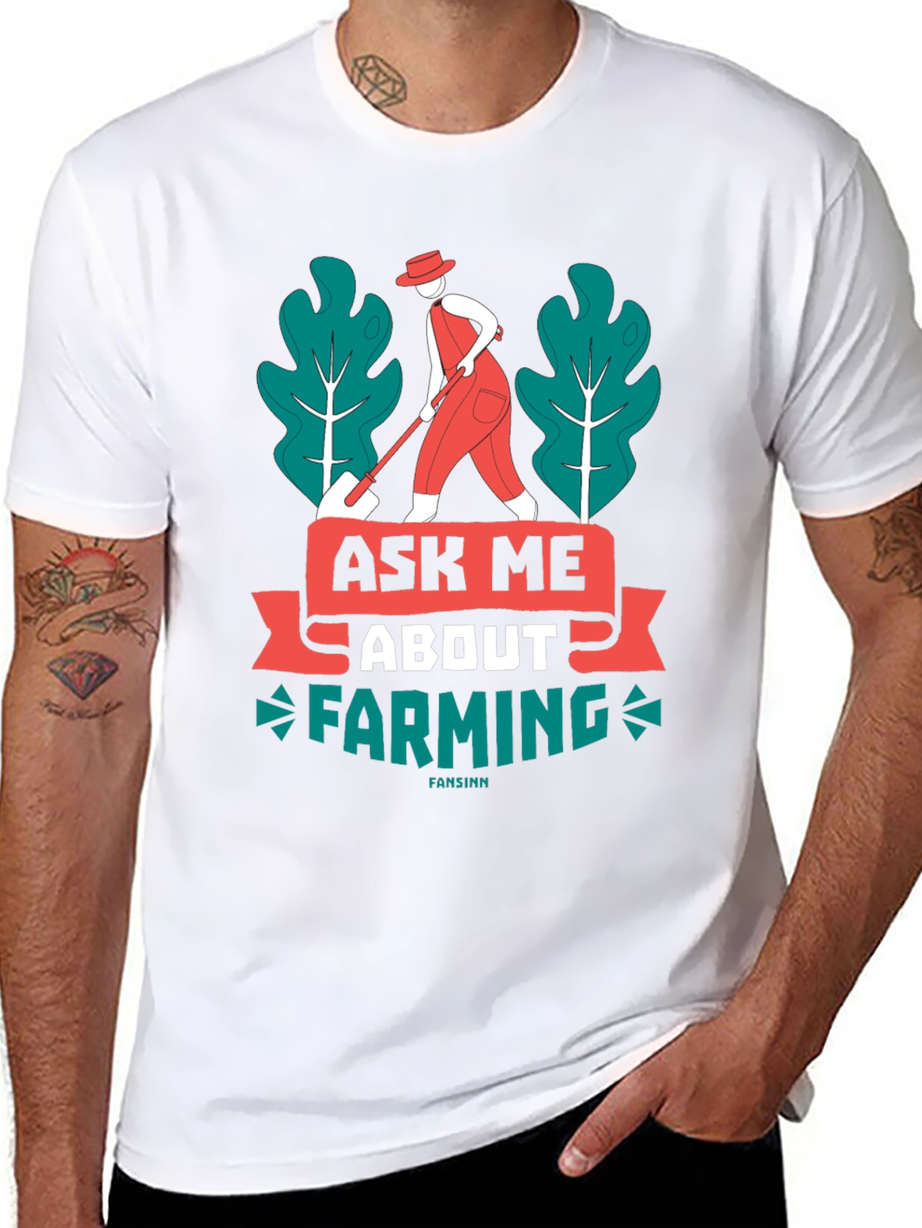 Ask Me About Farming Graphic T-Shirt