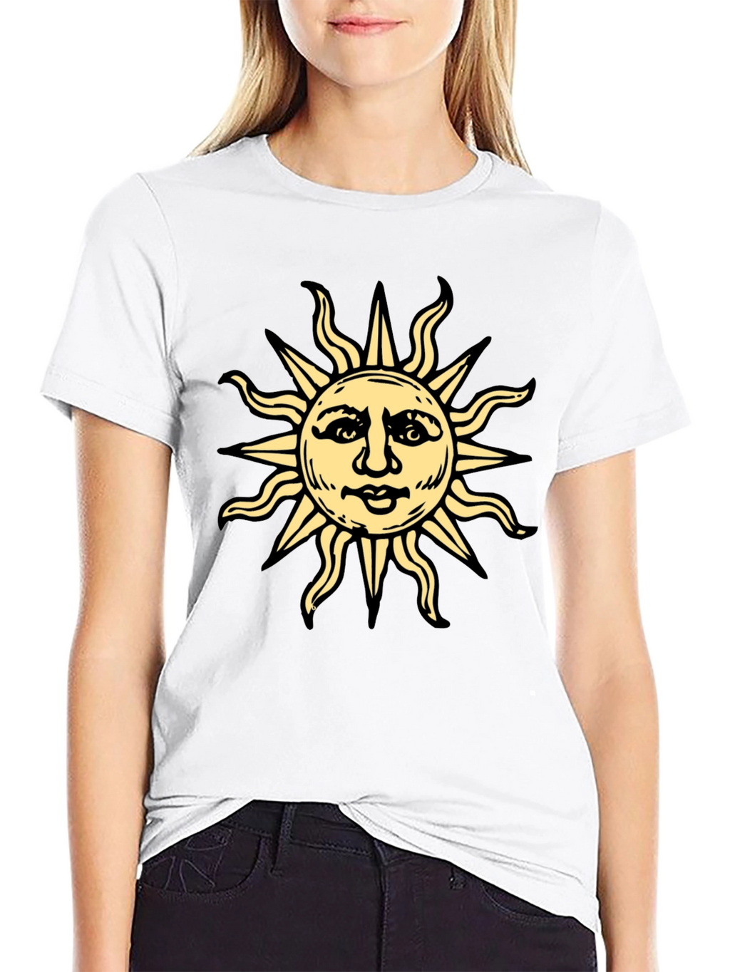 Sun Graphic Tee - Unique Design Soft Cotton