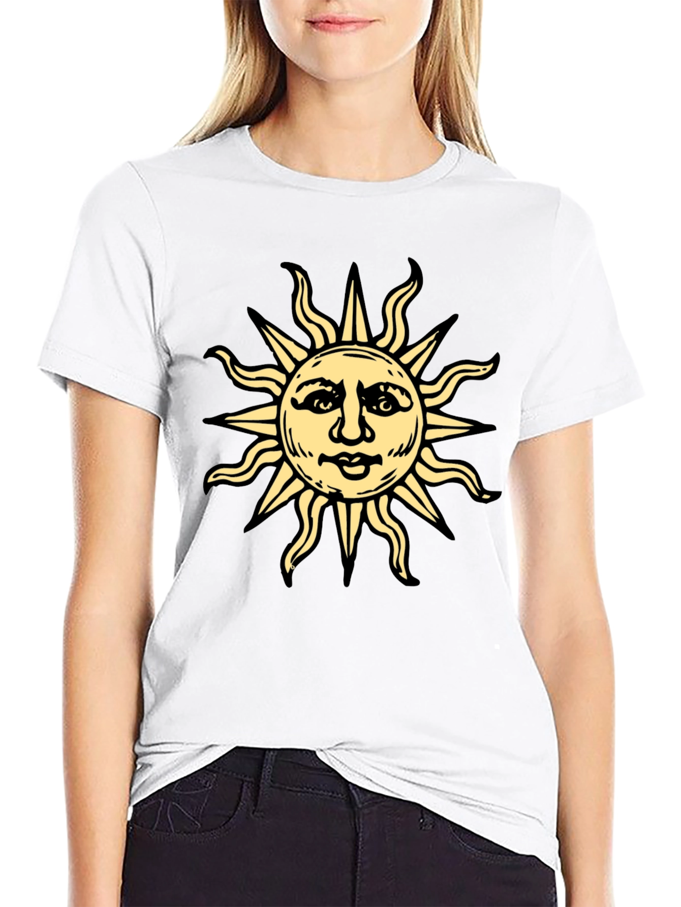 Sun Graphic Tee - Unique Design Soft Cotton