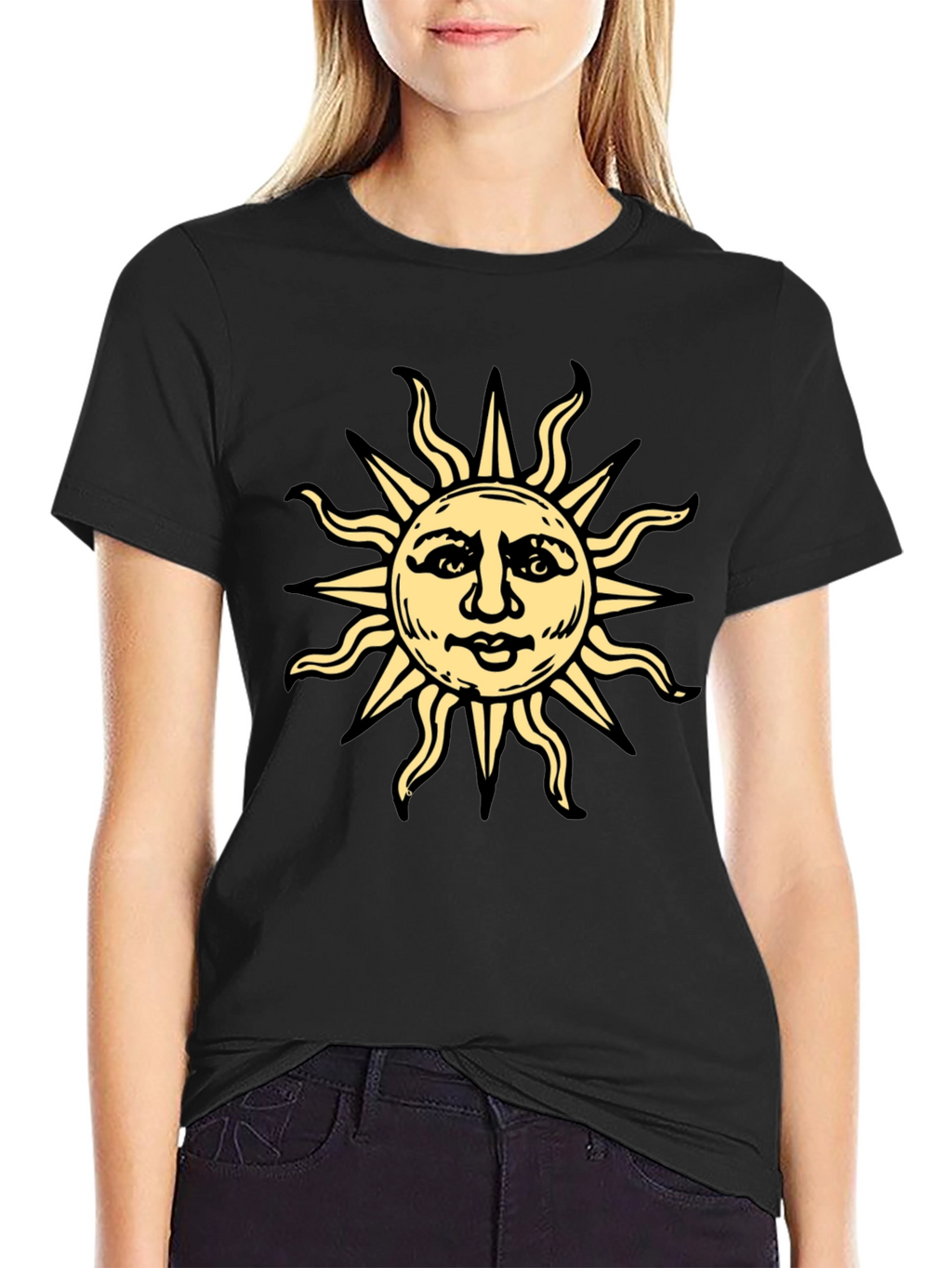 Sun Graphic Tee - Unique Design Soft Cotton