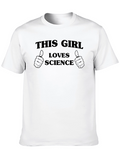This Girl Loves Science Graphic T-Shirt