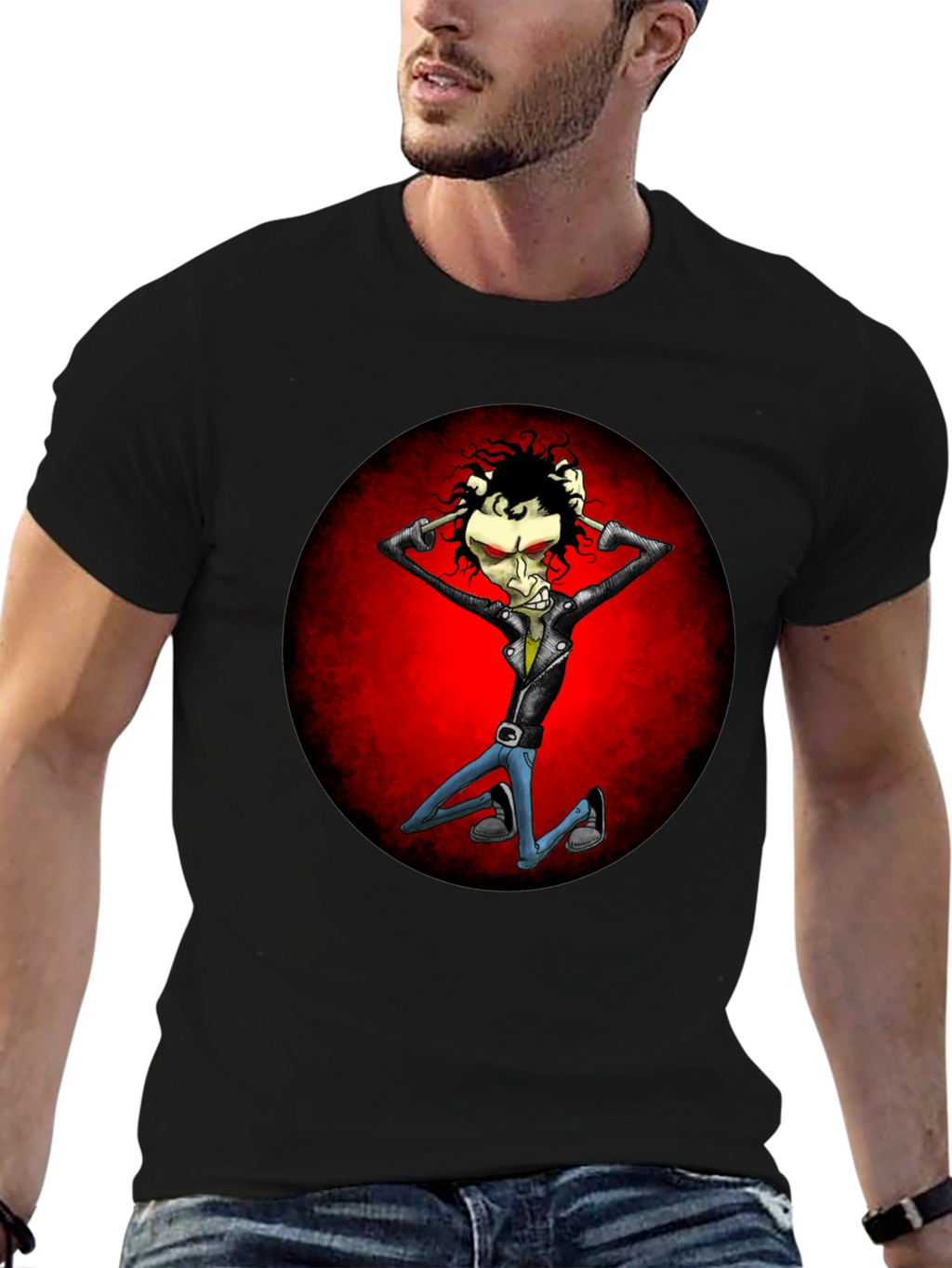Cartoon Rocker T-Shirt