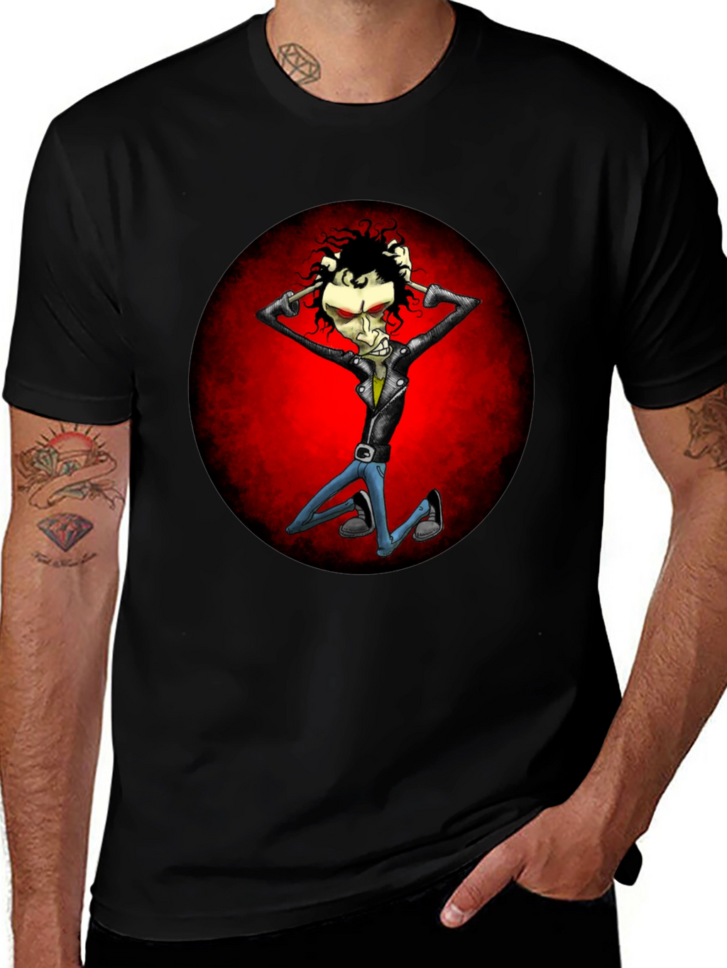 Cartoon Rocker T-Shirt