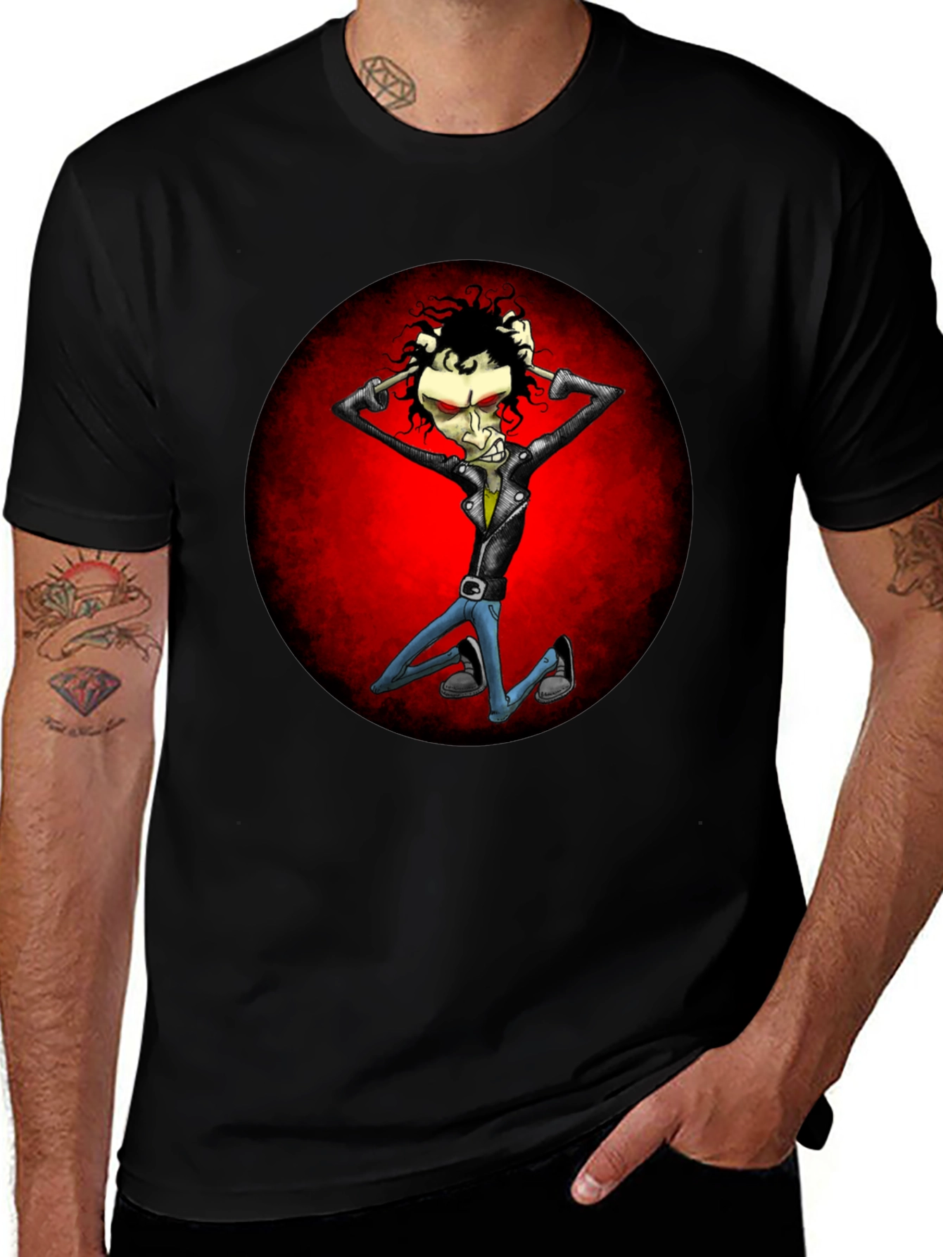 Cartoon Rocker T-Shirt
