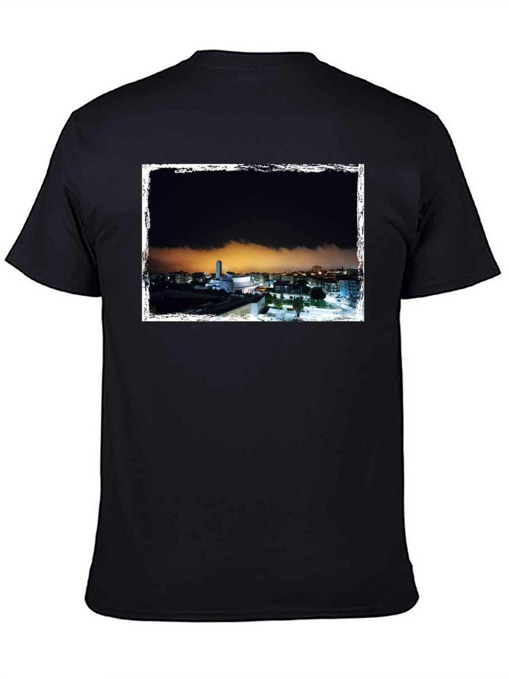 Night Scene Graphic Tee - Black