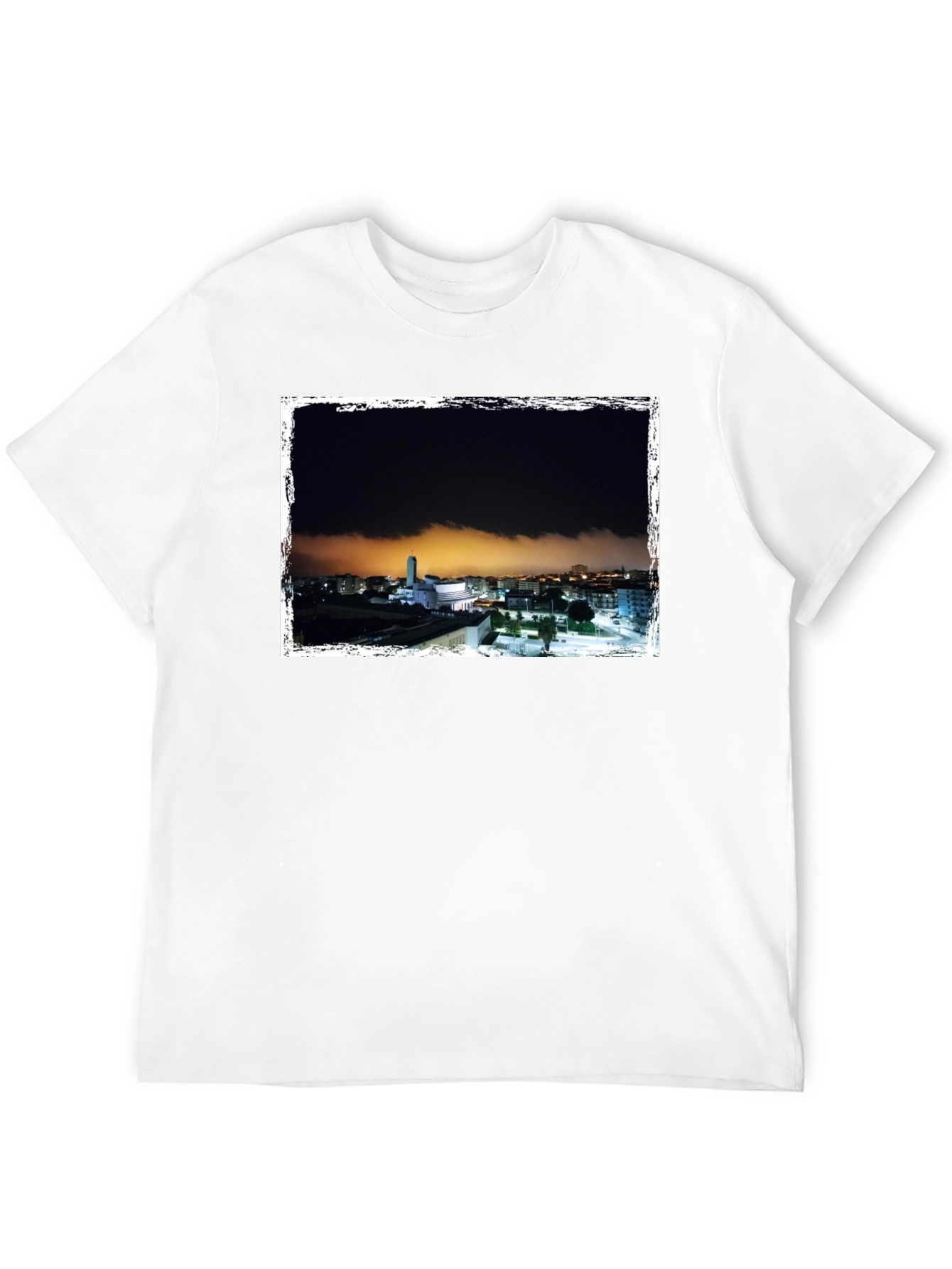 Night Scene Graphic Tee - Black