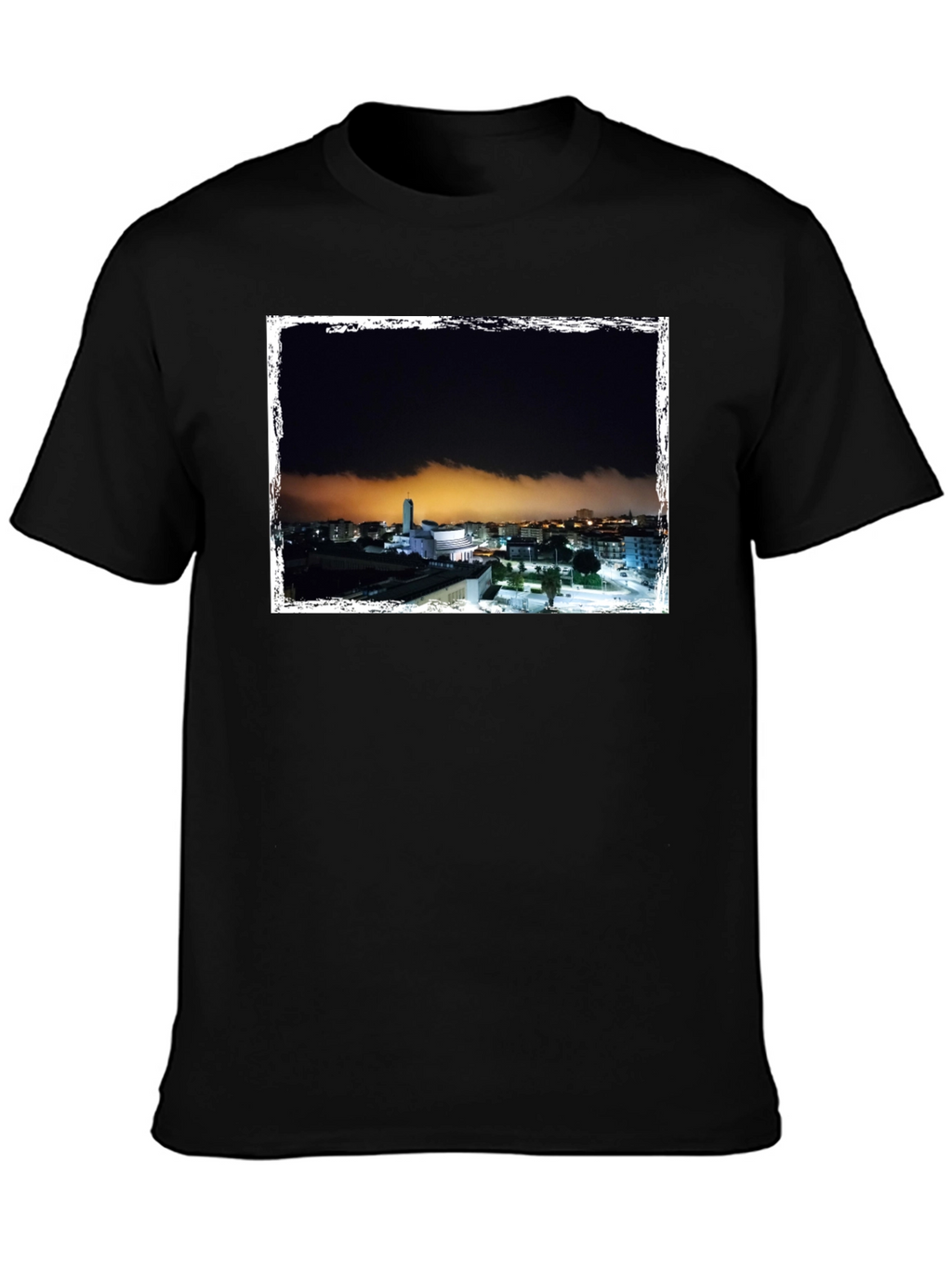 Night Scene Graphic Tee - Black