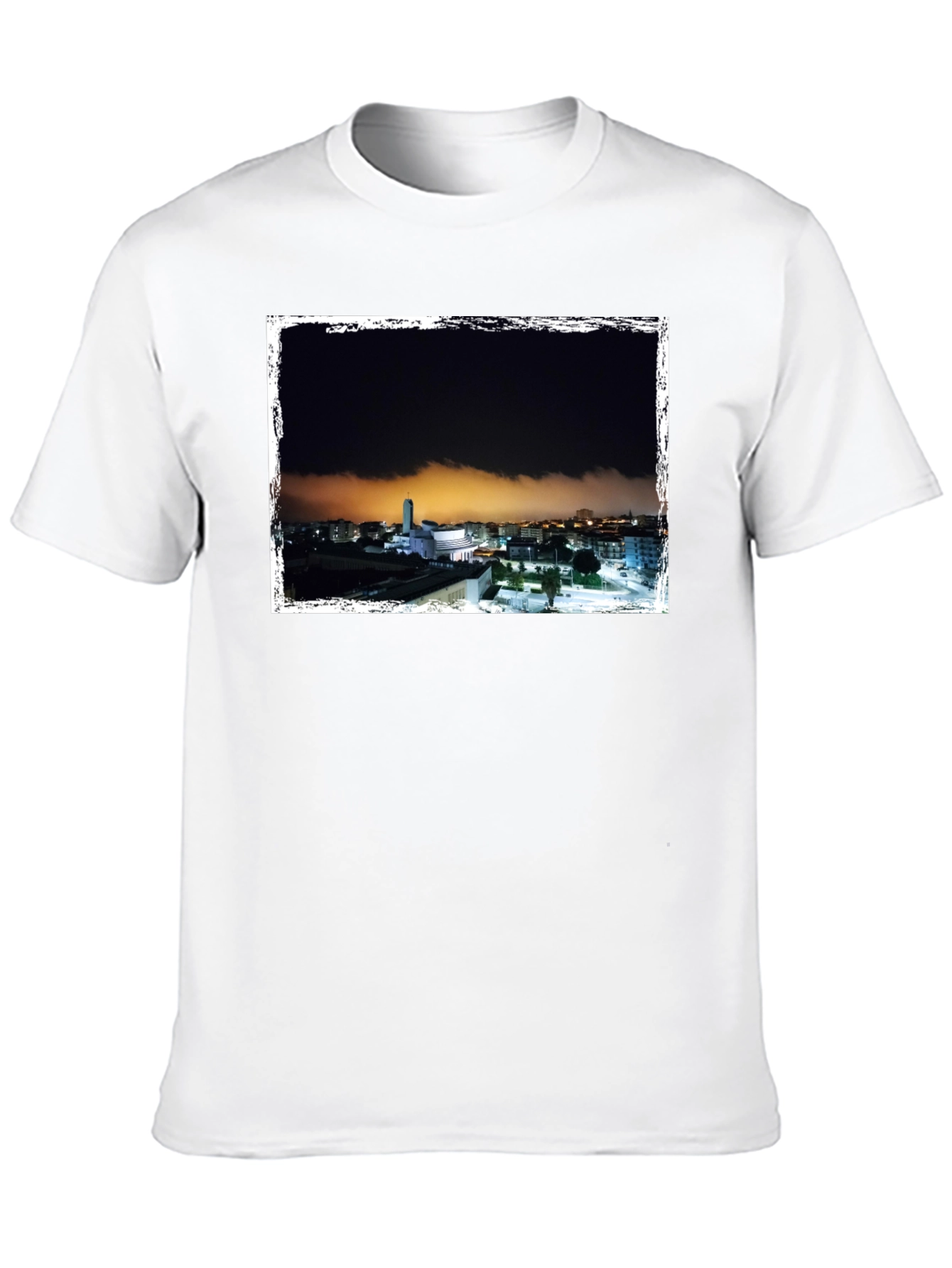 Night Scene Graphic Tee - Black