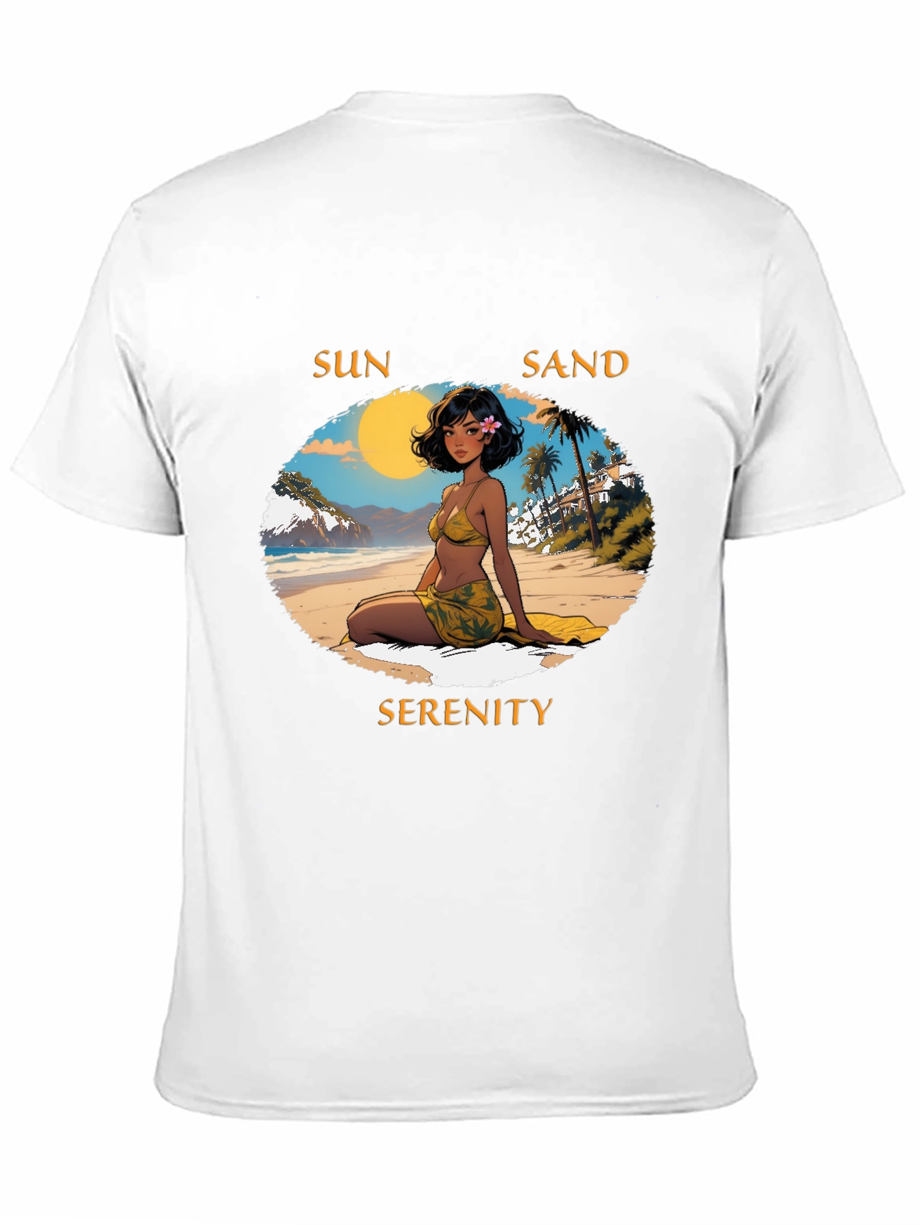 Sun Sand Serenity Graphic Tee - Beach Vibes T-Shirt