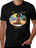 Sun Sand Serenity Graphic Tee - Beach Vibes T-Shirt