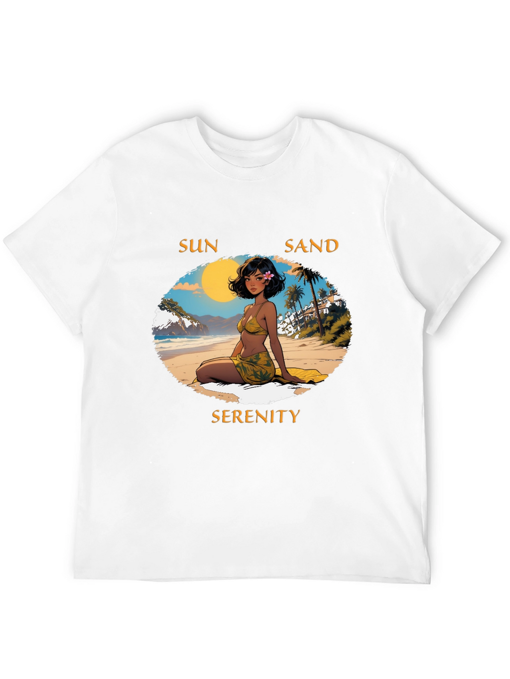 Sun Sand Serenity Graphic Tee - Beach Vibes T-Shirt