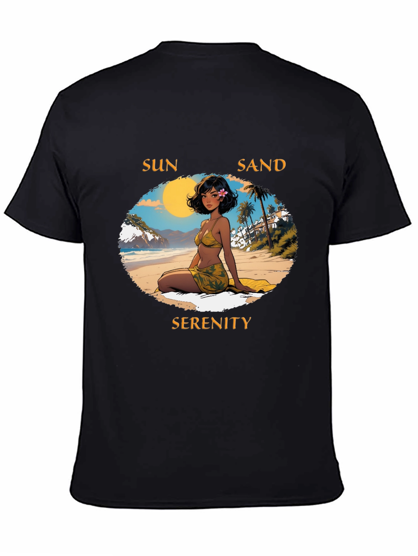 Sun Sand Serenity Graphic Tee - Beach Vibes T-Shirt